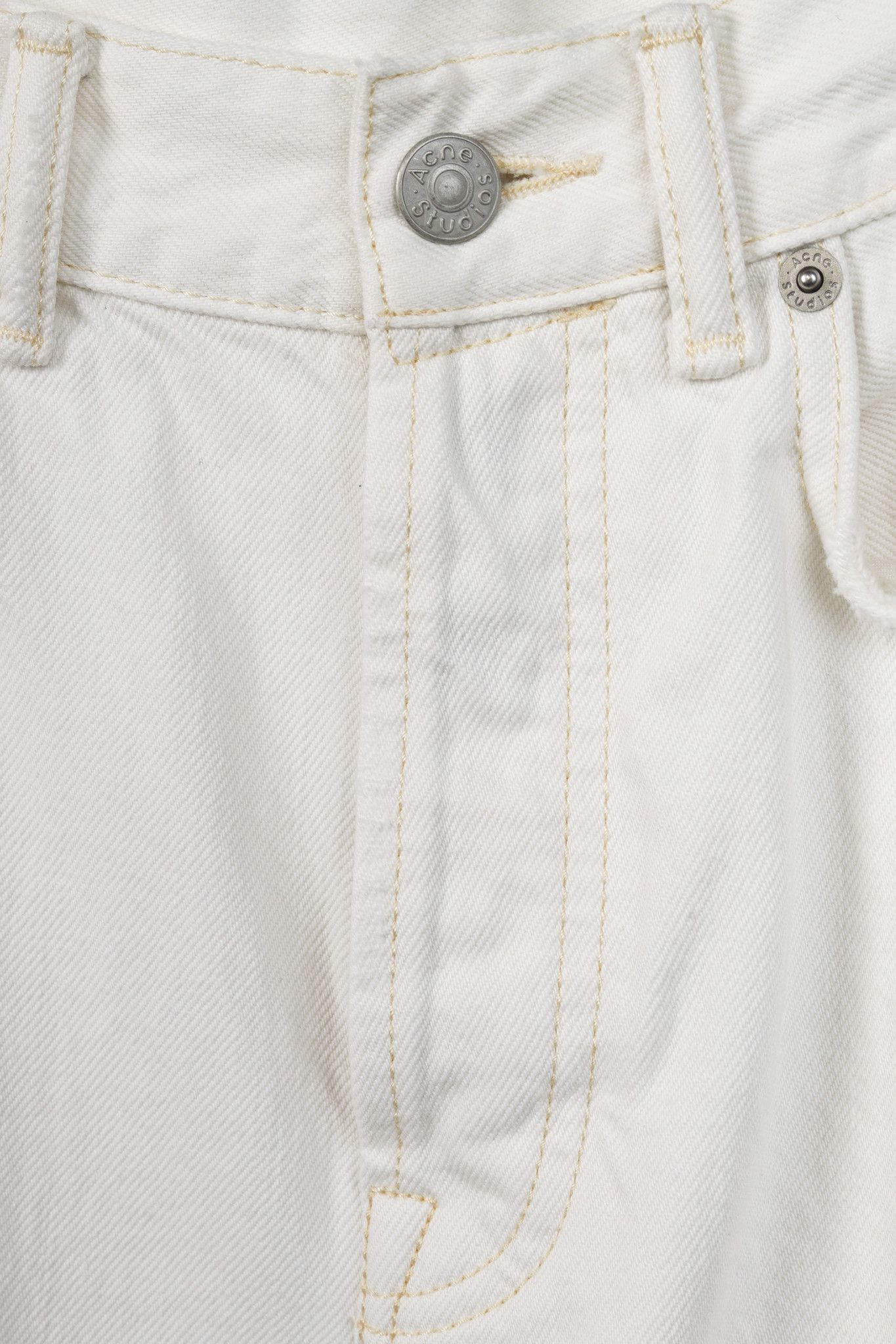 Acne Studios Acne Studios White Distressed High-waisted Jeans Size 27" / US 4 / IT 40 - 9 Thumbnail