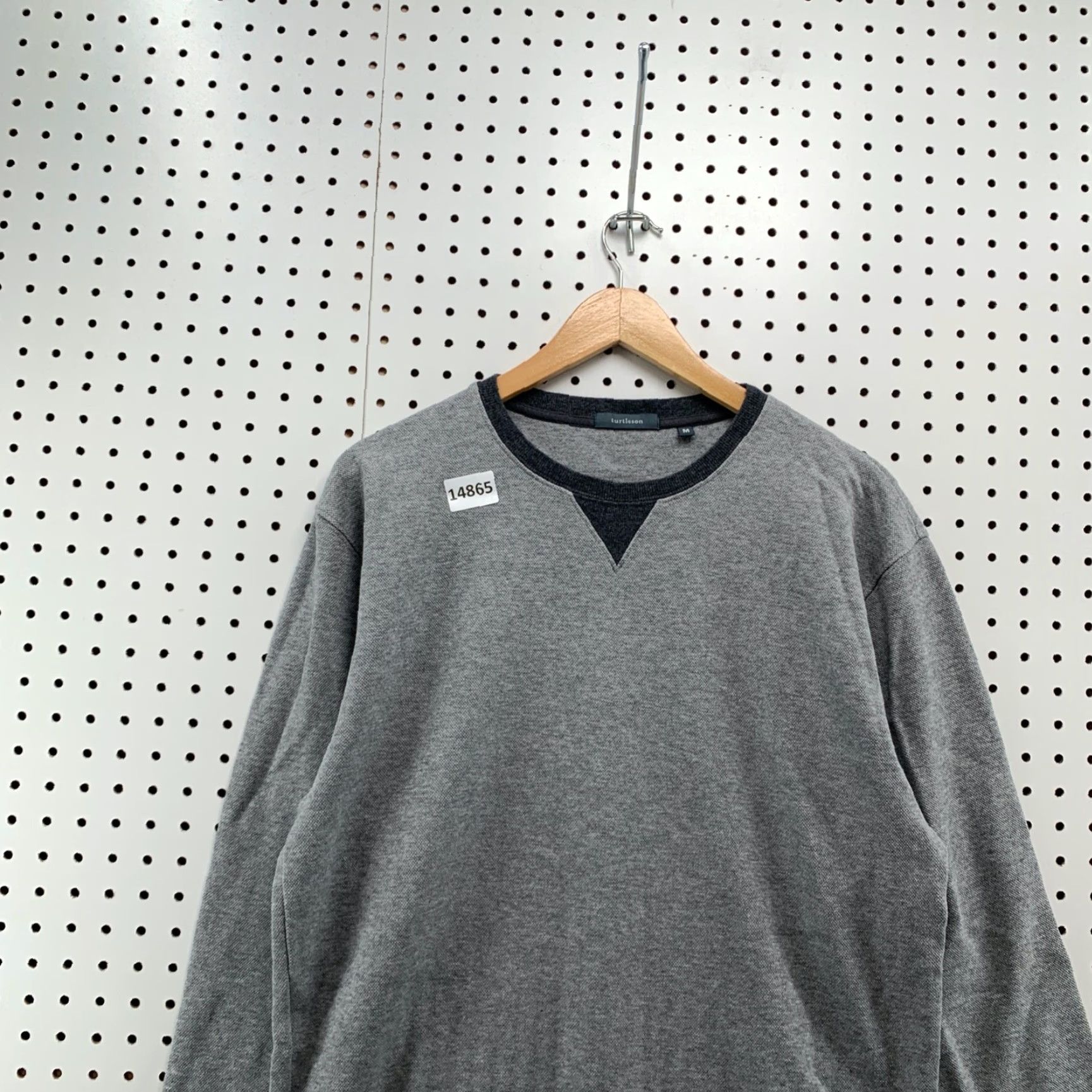 Vintage VINTAGE TURTLESON Pima Cotton Pullover Medium Sweater Gray V Notch Lightweight Mens Size US M / EU 48-50 / 2 - 2 Thumbnail