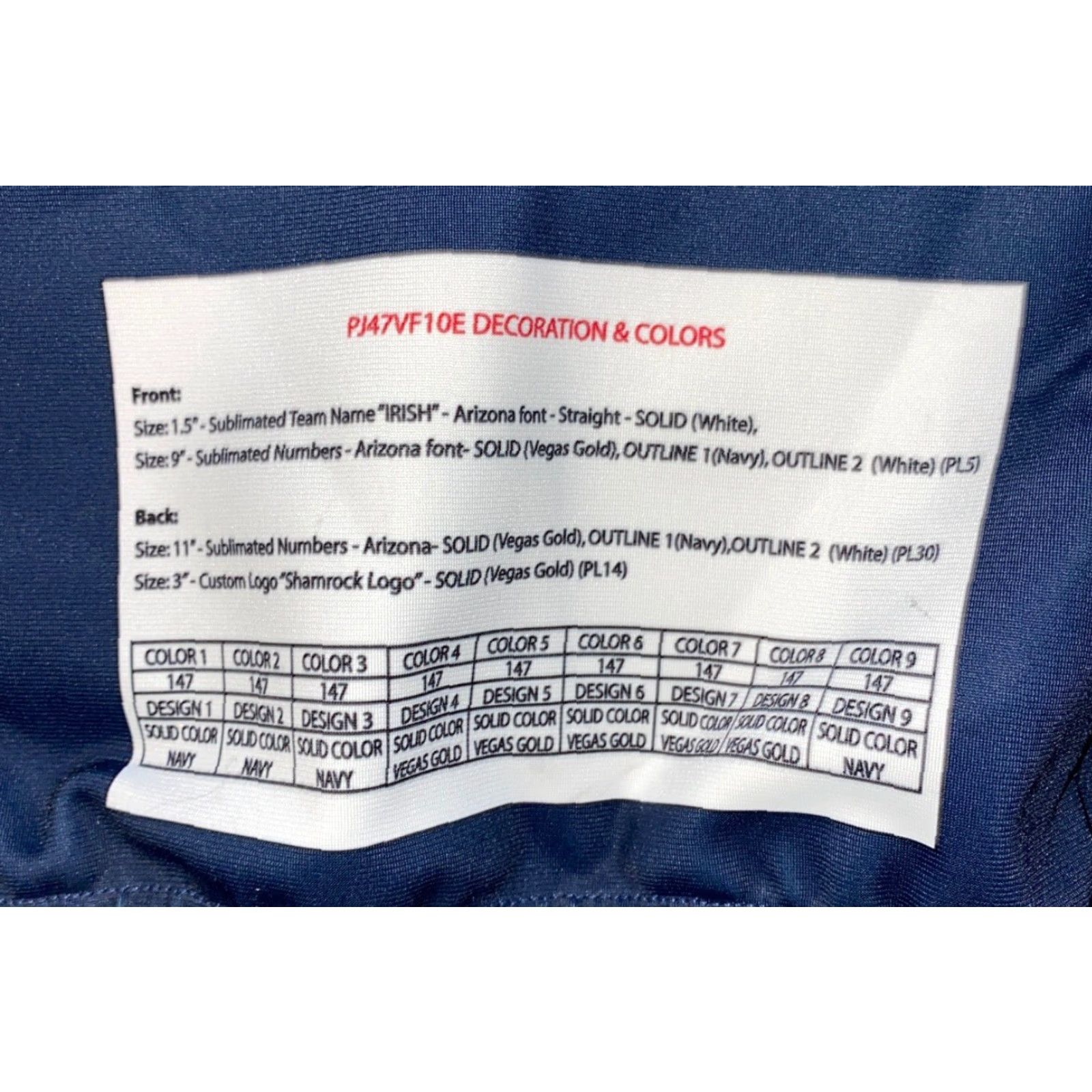 Vintage RAWLINGS Men's Blue/Beige Irish #27 Jersey Size L Activewear Size US L / EU 52-54 / 3 - 3 Thumbnail