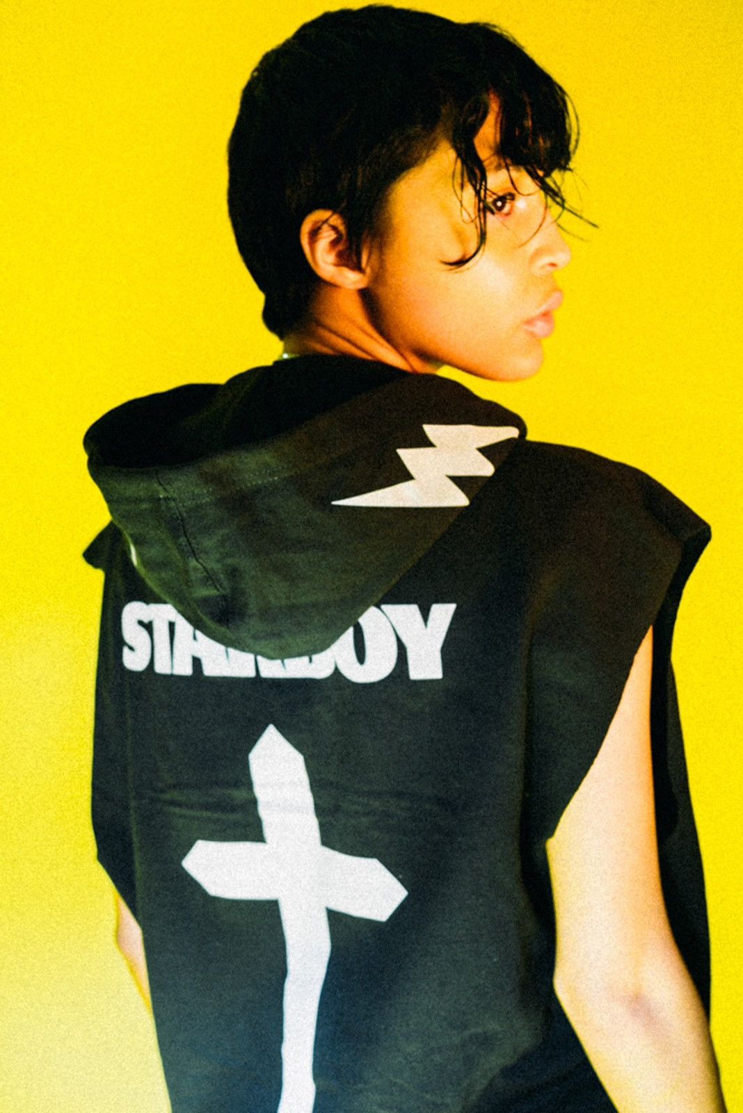 Japanese Brand × The Weeknd Starboy The Weeknd Sleeveless Hoodie XO Authentic Tour Merch Size US M / EU 48-50 / 2 - 4 Thumbnail