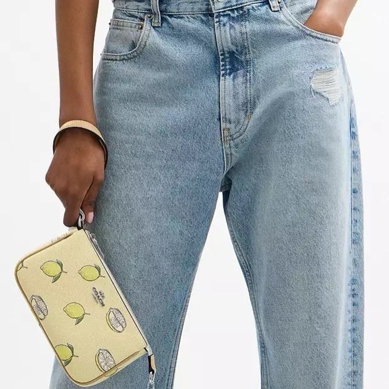 Coach NWT Coach Nolita 19 Leather Shoulder Bag Lemon CAL26 Size ONE SIZE - 11 Thumbnail