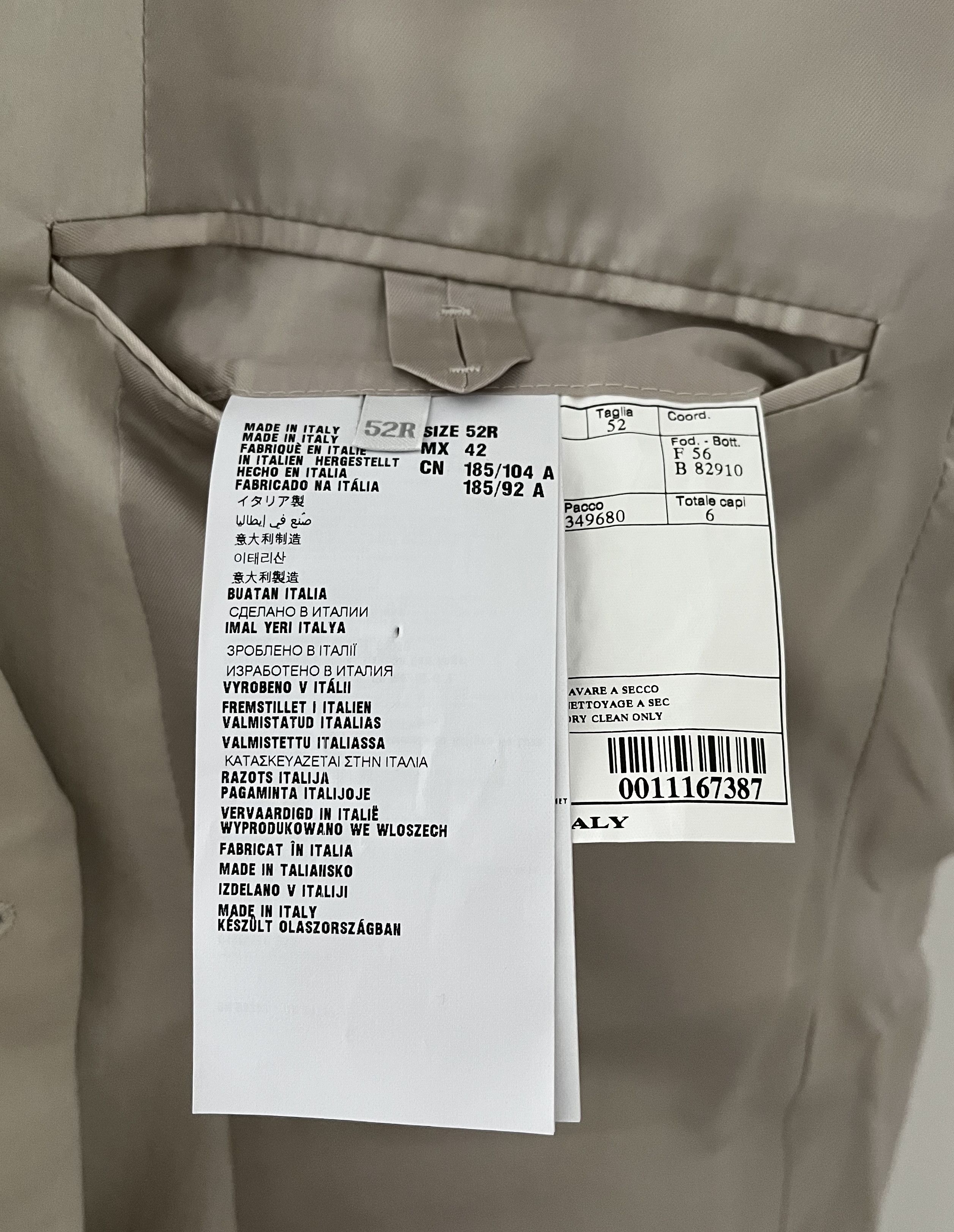 Prada Prada jacket, new with tag, ivory, IT 52 Size 52R - 12 Thumbnail