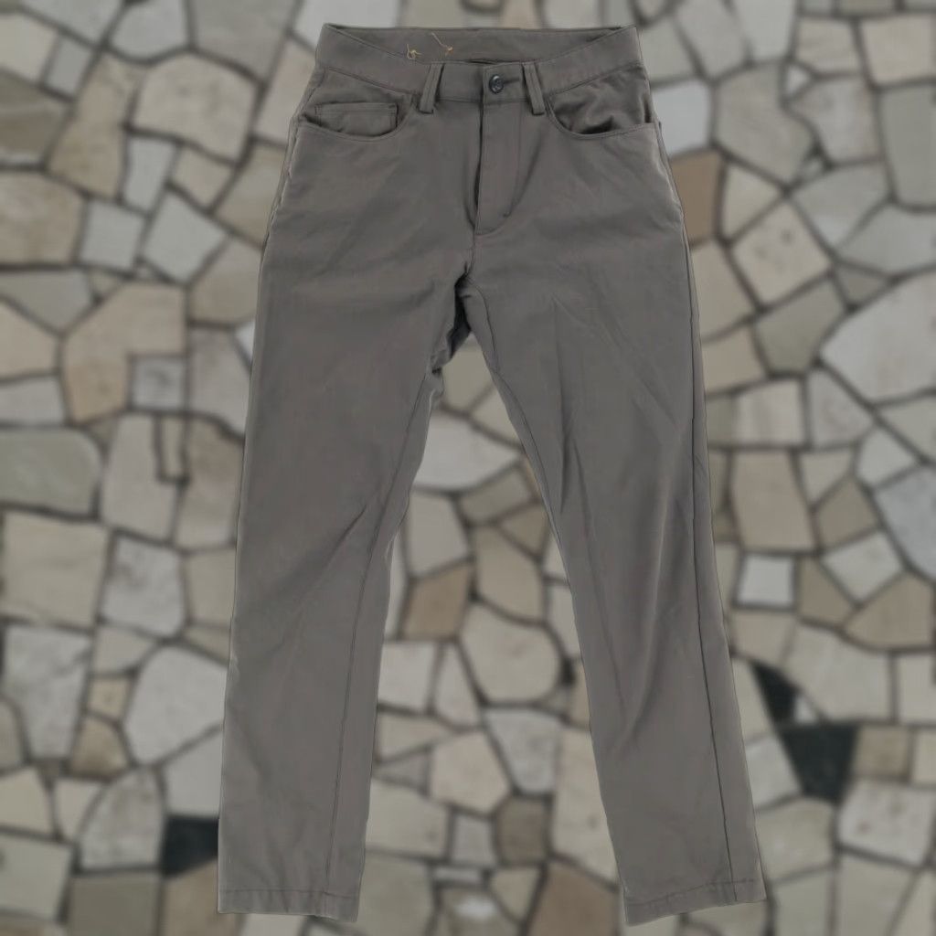 Prana Decoder Slim Fit Cotton Blend Chino Pants Gray Men's 28