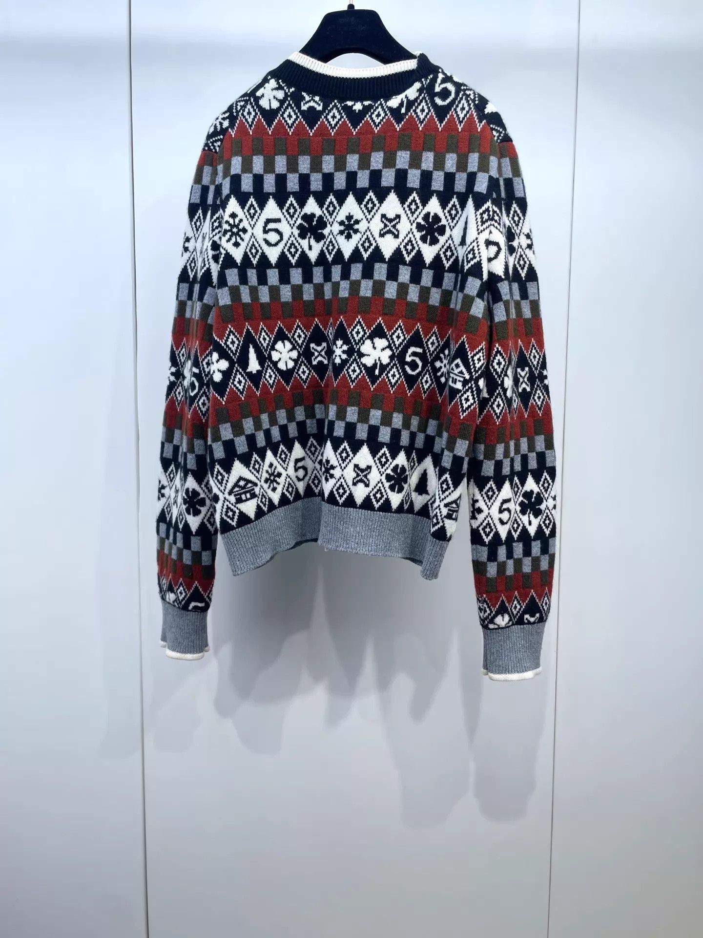 Chanel Chanel Geo Colorblocked Snowflake Button Cardi 44 Size L / US 10 / IT 46 - 2 Thumbnail
