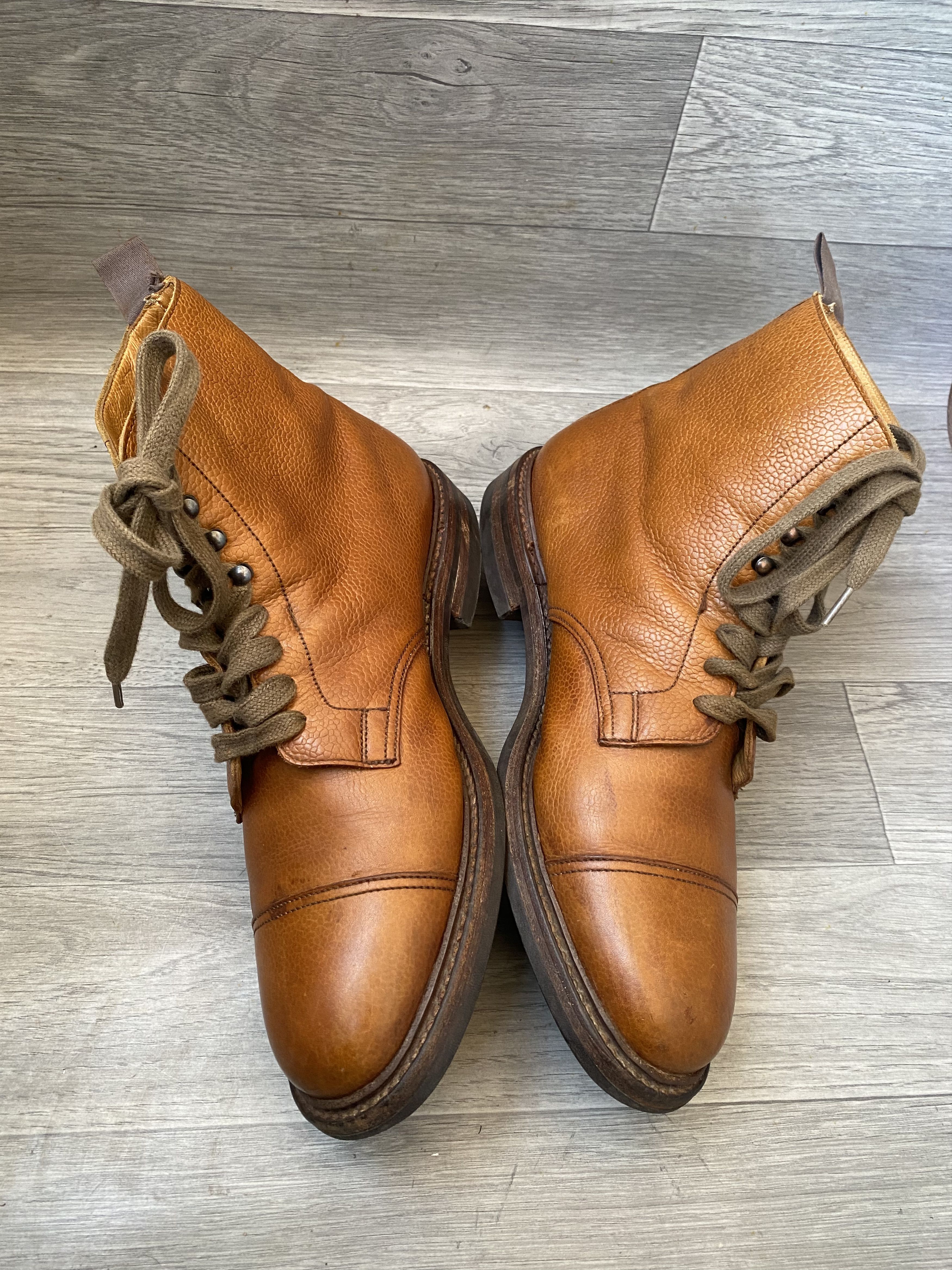Crockett & Jones Crockett and jones Archie brown pebble grain cap toe boots Size US 9.5 / EU 42-43 - 11 Thumbnail