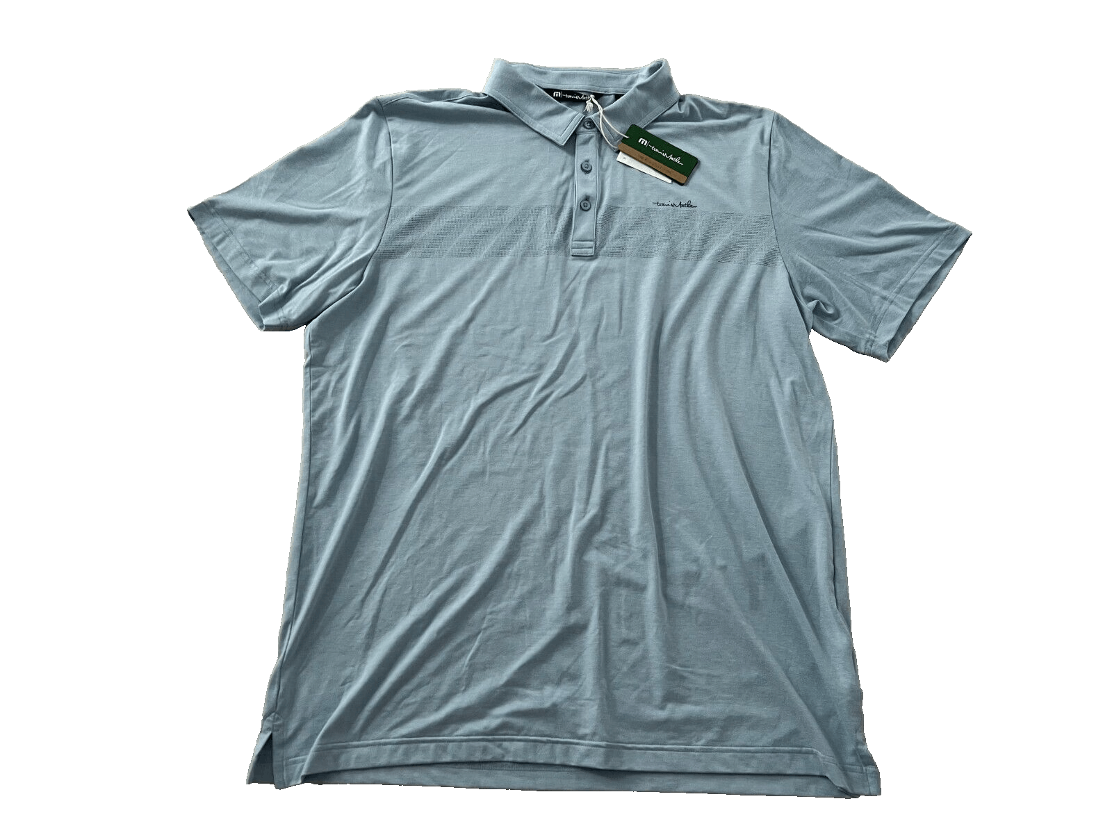 TravisMathew Travis Mathew Jungle Pyramid Polo Heather Ash Blue ( XL ) Size US XL / EU 56 / 4 - 3 Thumbnail