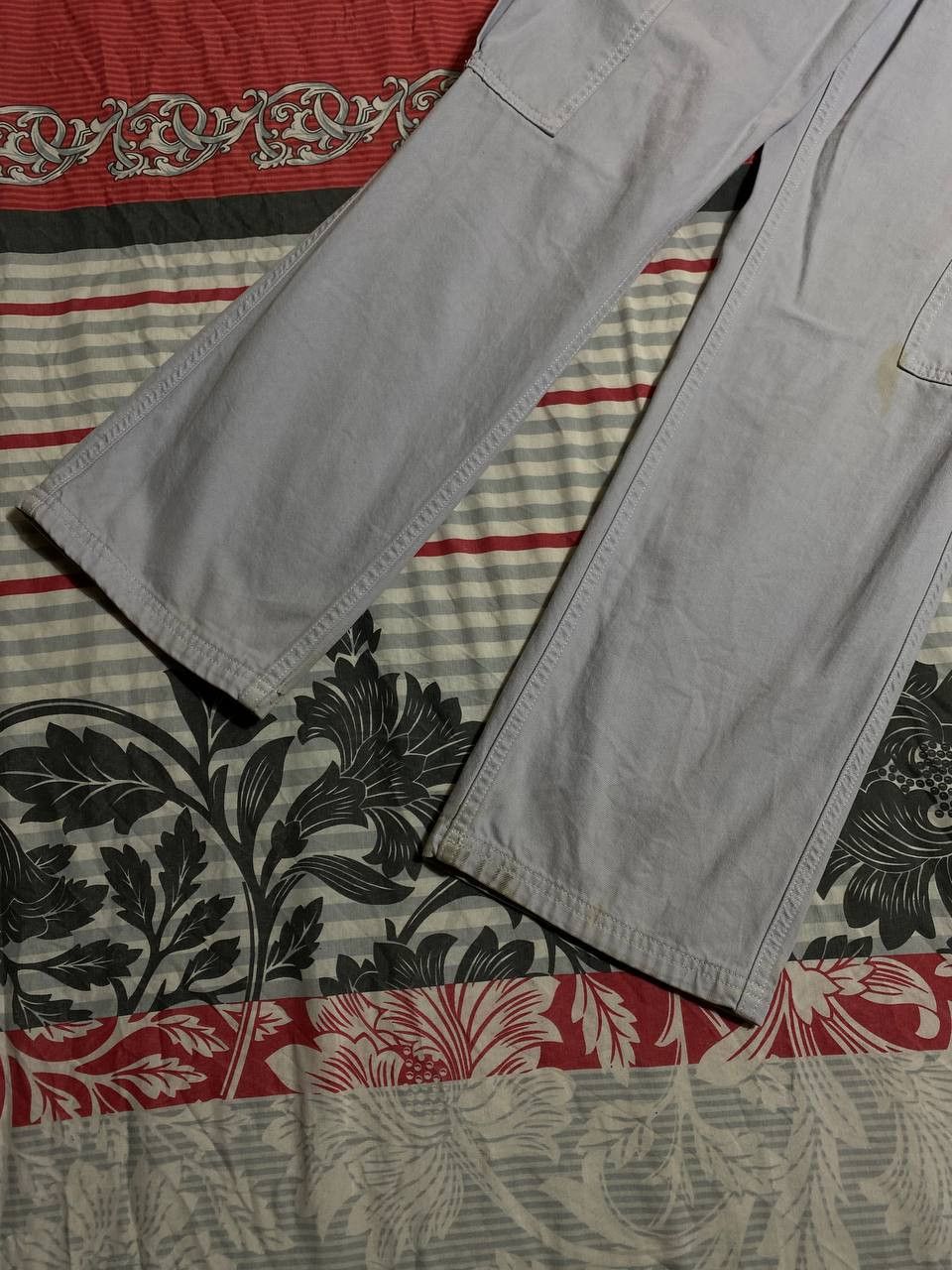 Japanese Brand Crazy Crash Dirty Baggy Faded Jean Japan Avant Garde Style Size US 32 / EU 48 - 4 Thumbnail