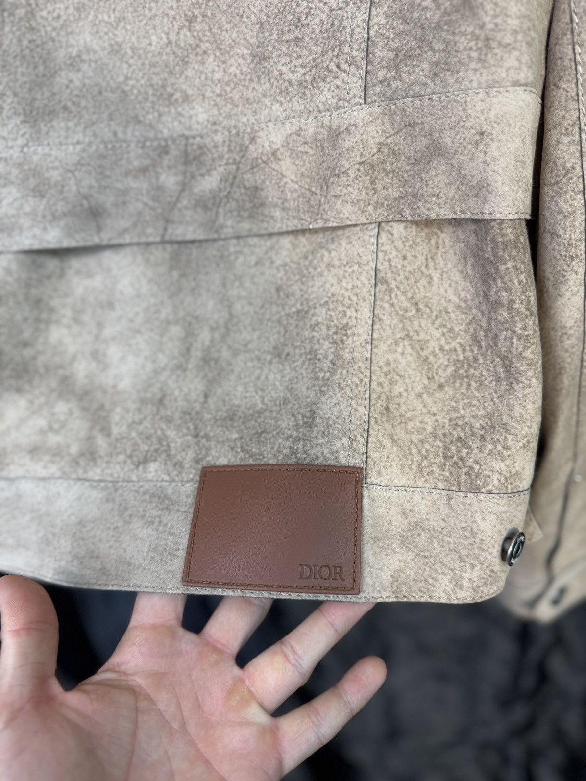Dior Dior Show khaki Angola lambskin suede jacket Size US L / EU 52-54 / 3 - 4 Thumbnail