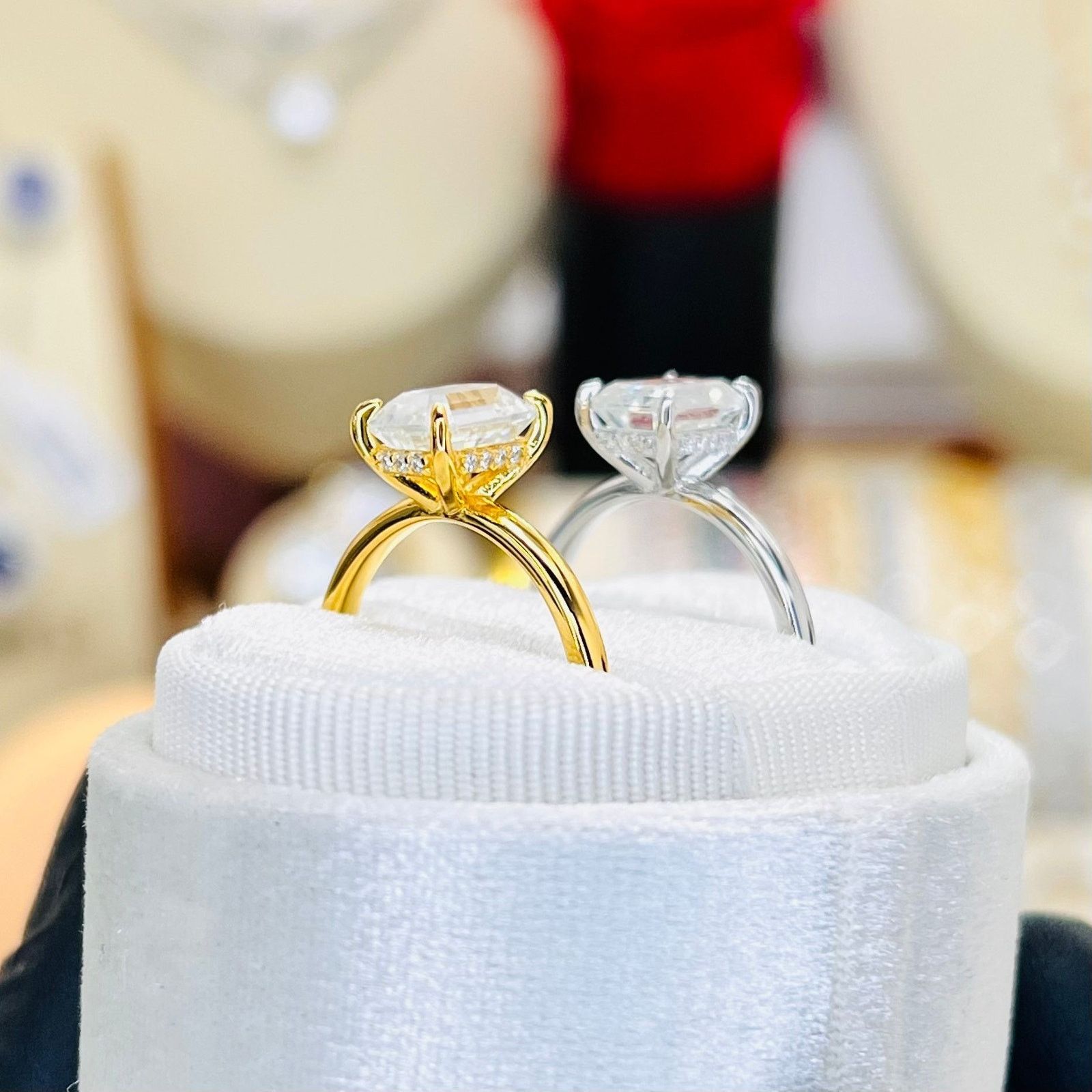 Other 2.12ctw Emerald Cut Moissanite w/ Hidden Halo Solitaire Ring Size ONE SIZE - 3 Thumbnail