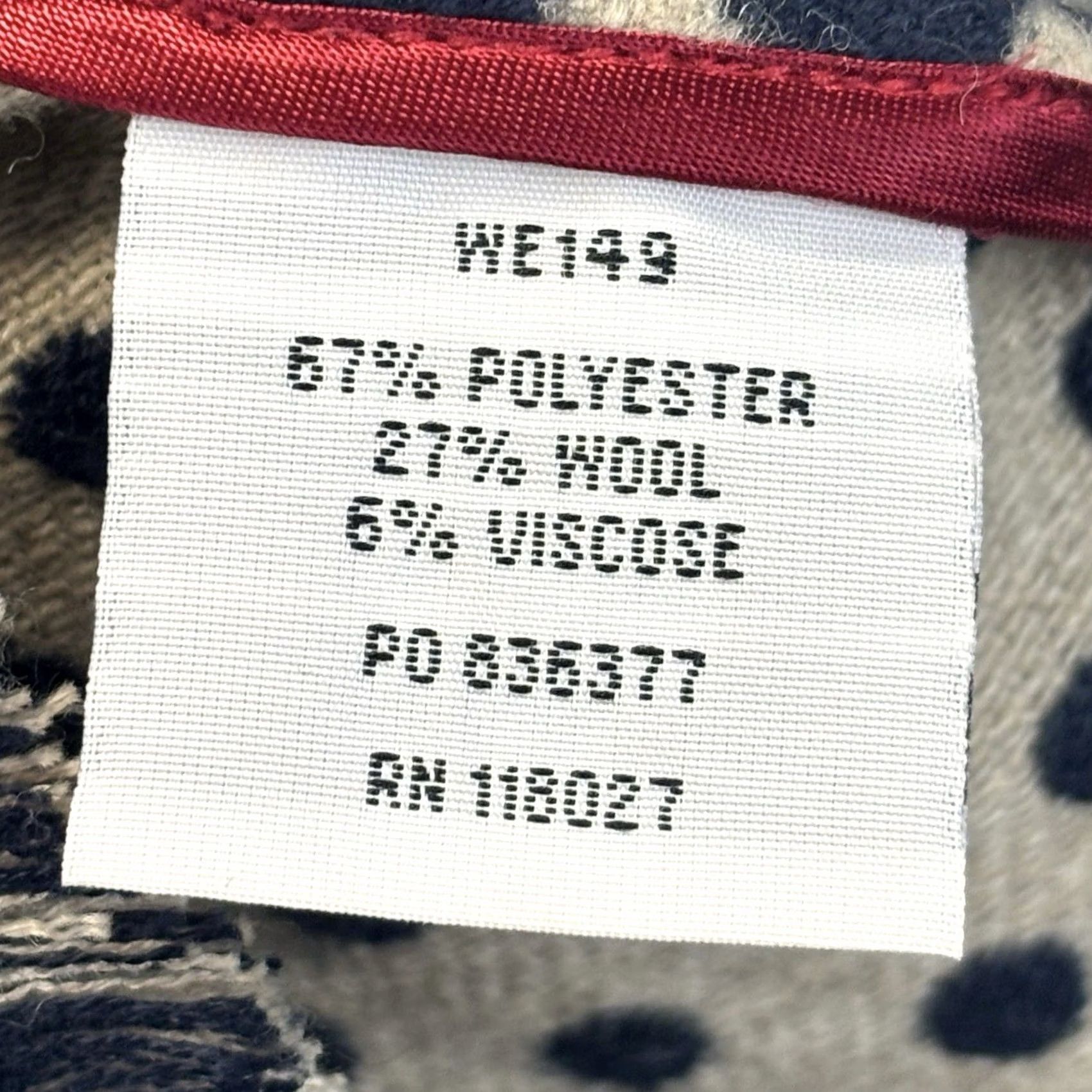 Boden Boden Blazer Jacket - Navy Mix Wool Blend - Spotted Fringe Size XL / US 12-14 / IT 48-50 - 7 Thumbnail