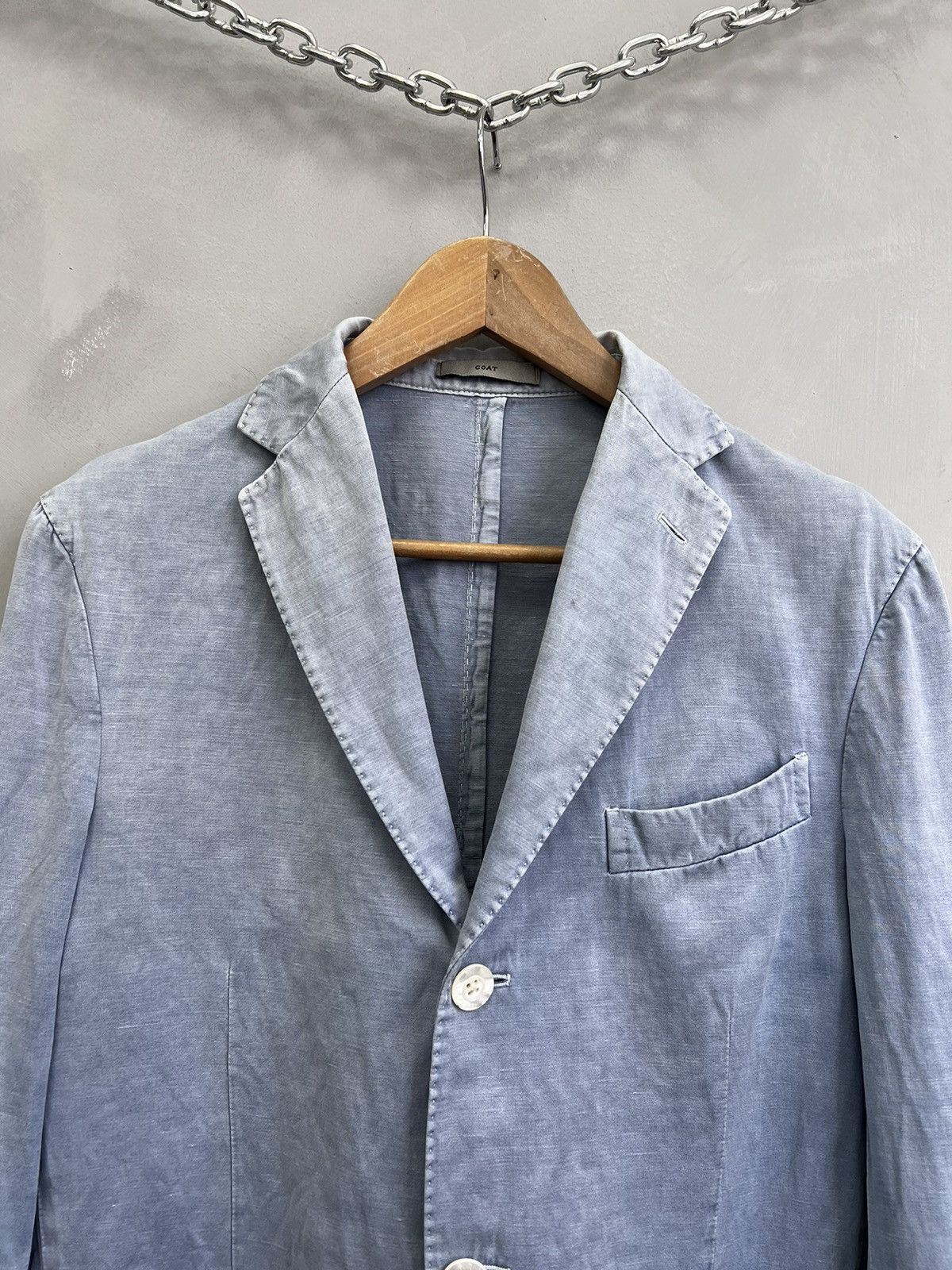 Boglioli WASHED BLUE Boglioli Blazer Suit Lino/cotton Slim Siz 46 S Size US S / EU 44-46 / 1 - 3 Thumbnail