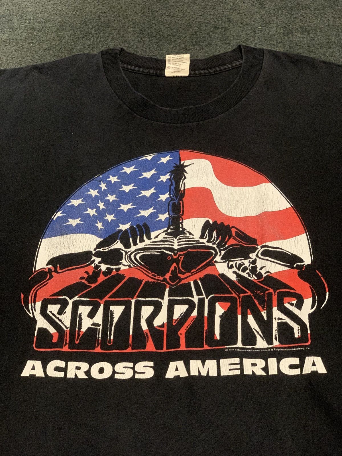 Band Tees × Vintage VINTAGE 1996 SCORPIONS PURE INSTINCT TOUR Size US XL / EU 56 / 4 - 2 Thumbnail