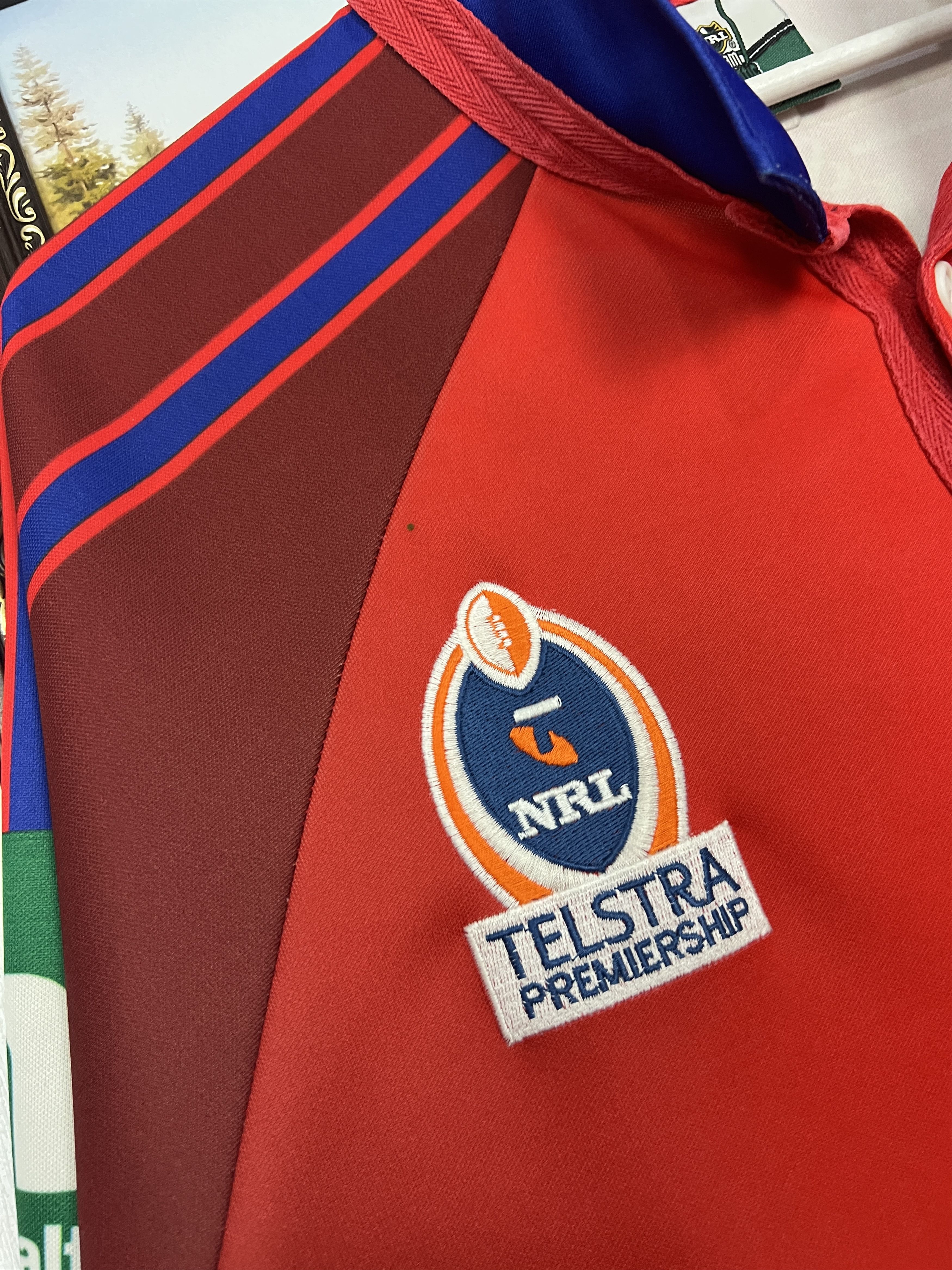 Vintage Newcastle Knights NRL Rugby Union Jersey Trikot Shirt Size US L / EU 52-54 / 3 - 4 Thumbnail