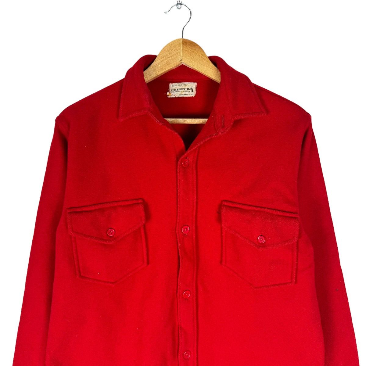 Chippewa × Vintage ☀️60s CHIPPEWA WOOLEN MILL BUTTON SHIRTS Size M / US 6-8 / IT 42-44 - 2 Thumbnail