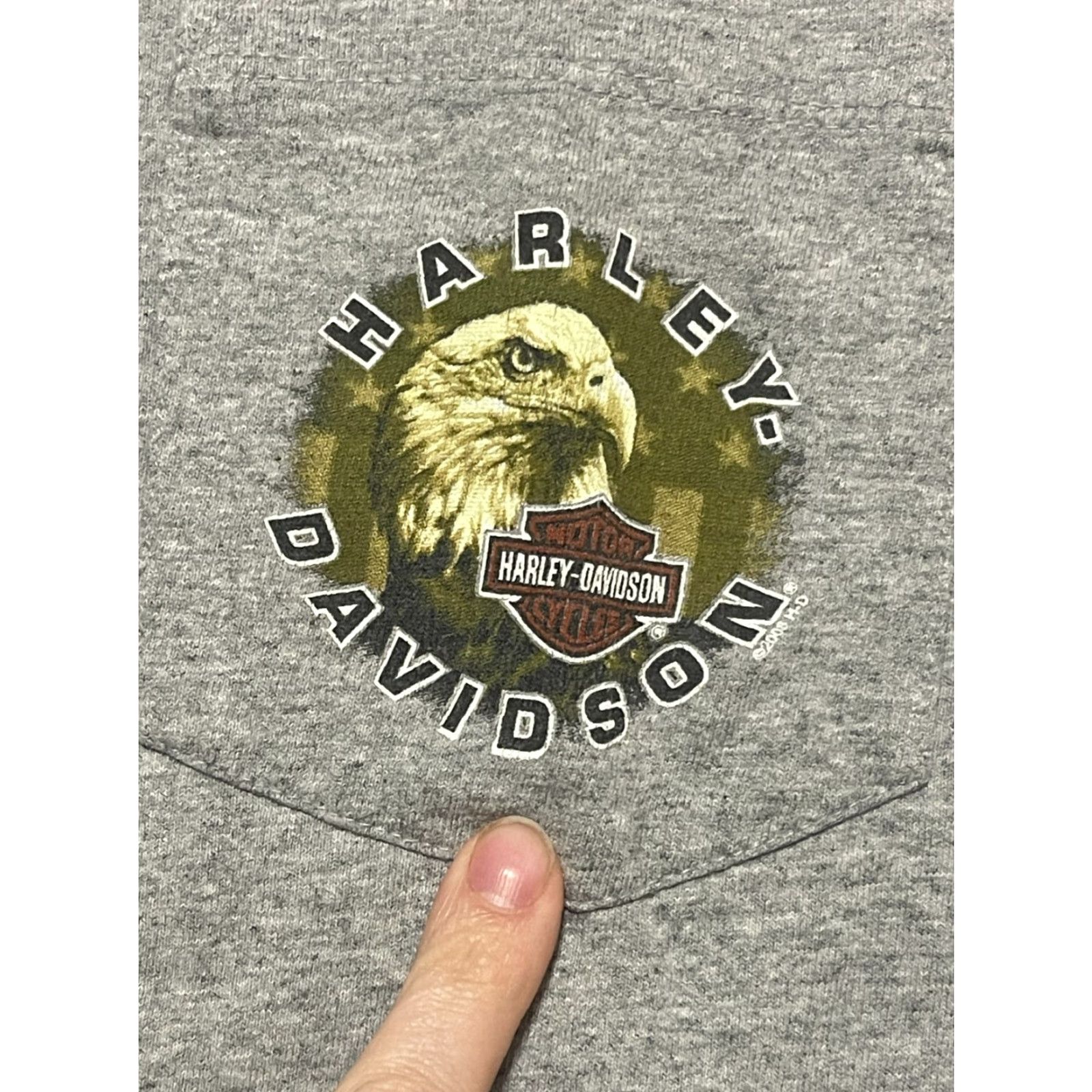 Harley Davidson Harley-Davidson Shirt Men’s Large Gray Pocket Graphic Print Washington DC Shirt (T-Shirt) Men’s Large Gray Pocket Graphic Print Washington DC Size L / US 10 / IT 46 - 5 Thumbnail