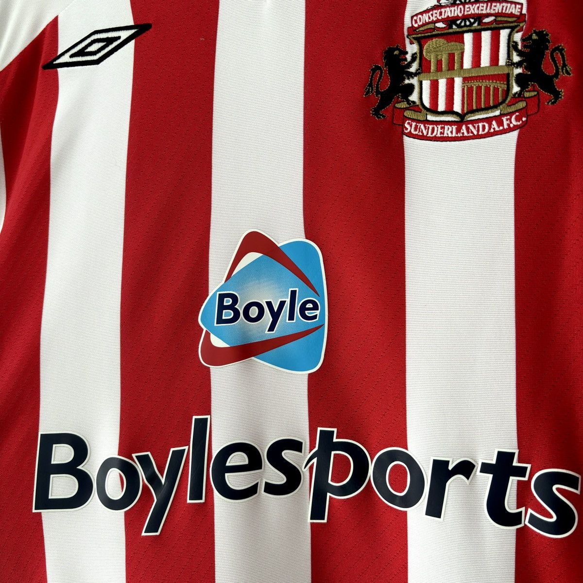Umbro × Vintage 2008 2009 Sunderland Umbro Vintage Home Soccer Jersey Shirt Size US XXL / EU 58 / 5 - 3 Thumbnail