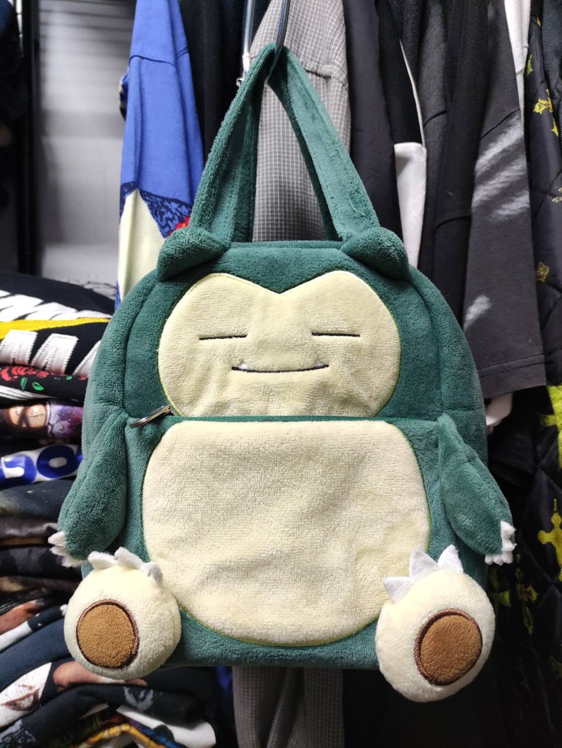 Vtg 00's Pokemon Monster " Snorlax " Nintendo Tote Bag