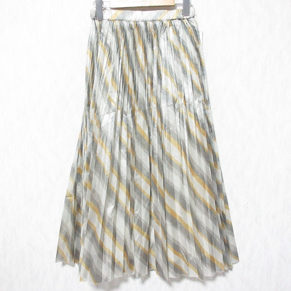 Other Other GRACE CONTINENTAL Lame Line Pleated Skirt Others Skirts 0124321159 DUTY FREE for USA Size ONE SIZE - 1 Thumbnail