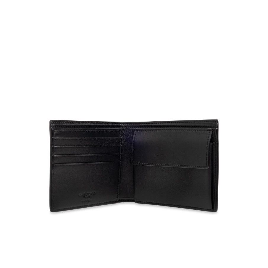 Saint Laurent Paris SAINT LAURENT Black Leather Wallet New & Authentic Size ONE SIZE - 2 Thumbnail