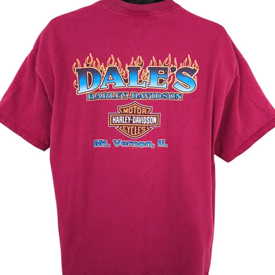 Harley Davidson Harley Davidson T Shirt Mens Size XL Red Dales Mt Vernon Size US XL / EU 56 / 4 - 1 Thumbnail