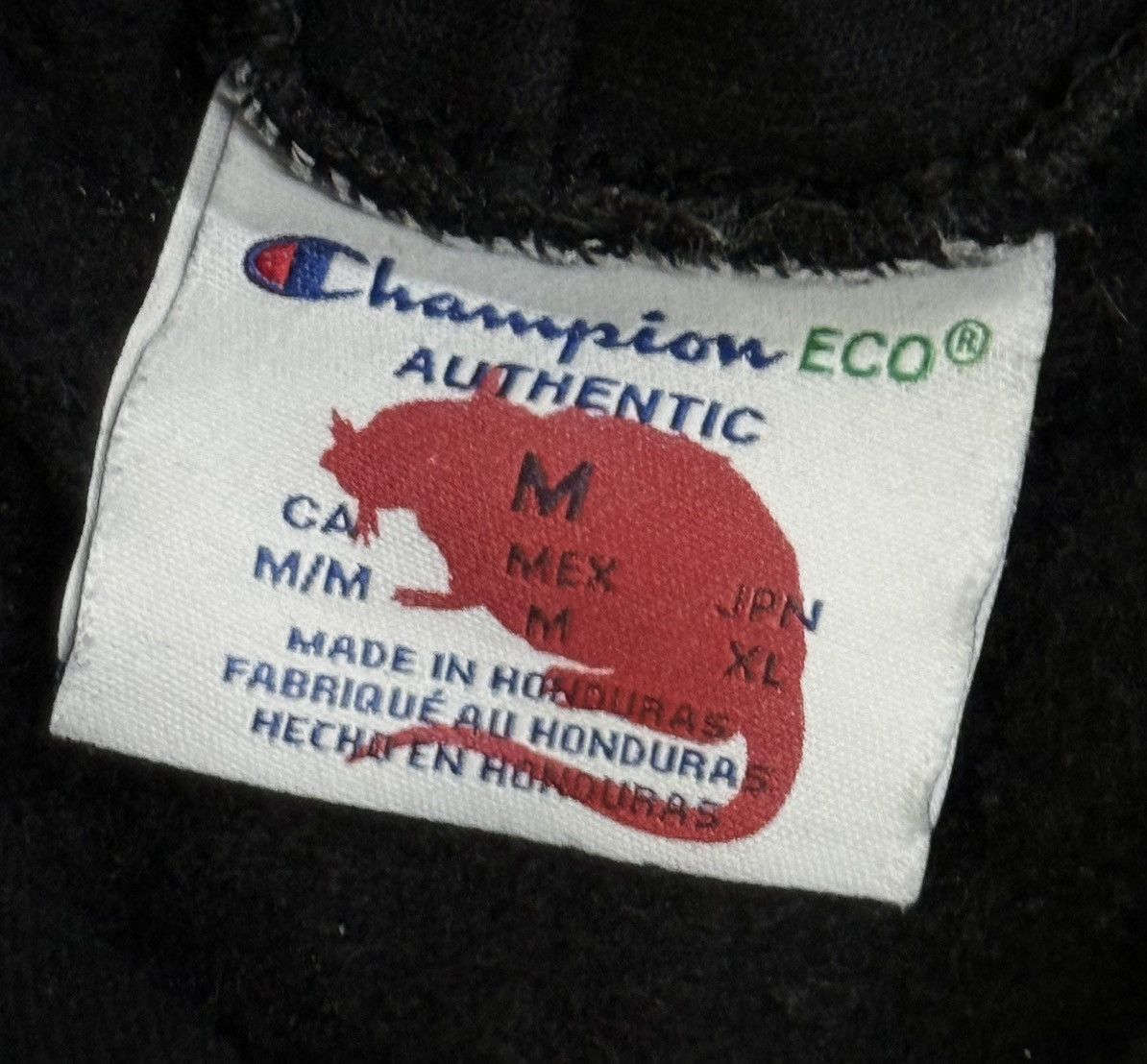 Champion × Stray Rats Stray Rats x Champion Logo Hoodie Black / Whtie Medium Size US M / EU 48-50 / 2 - 5 Thumbnail