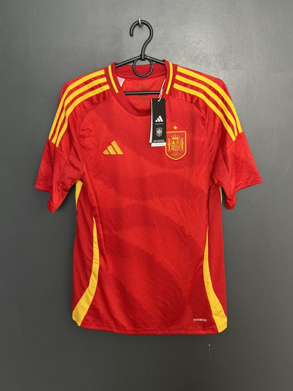 Adidas KIDS New Spain National Team 2024 Home Football Jersey Size US S / EU 44-46 / 1 - 1 Thumbnail