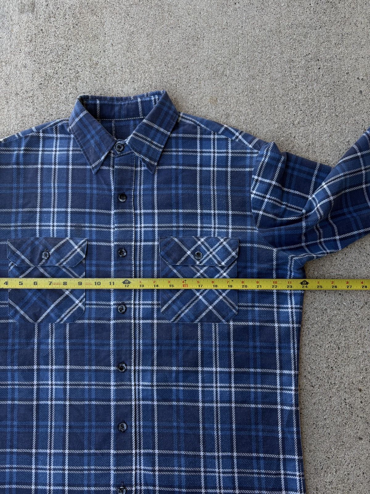 Warren Lotas 2016 Warren Lotas “SAM” 1 Of 1 Blue Flannel Size 2 Size US L / EU 52-54 / 3 - 6 Thumbnail