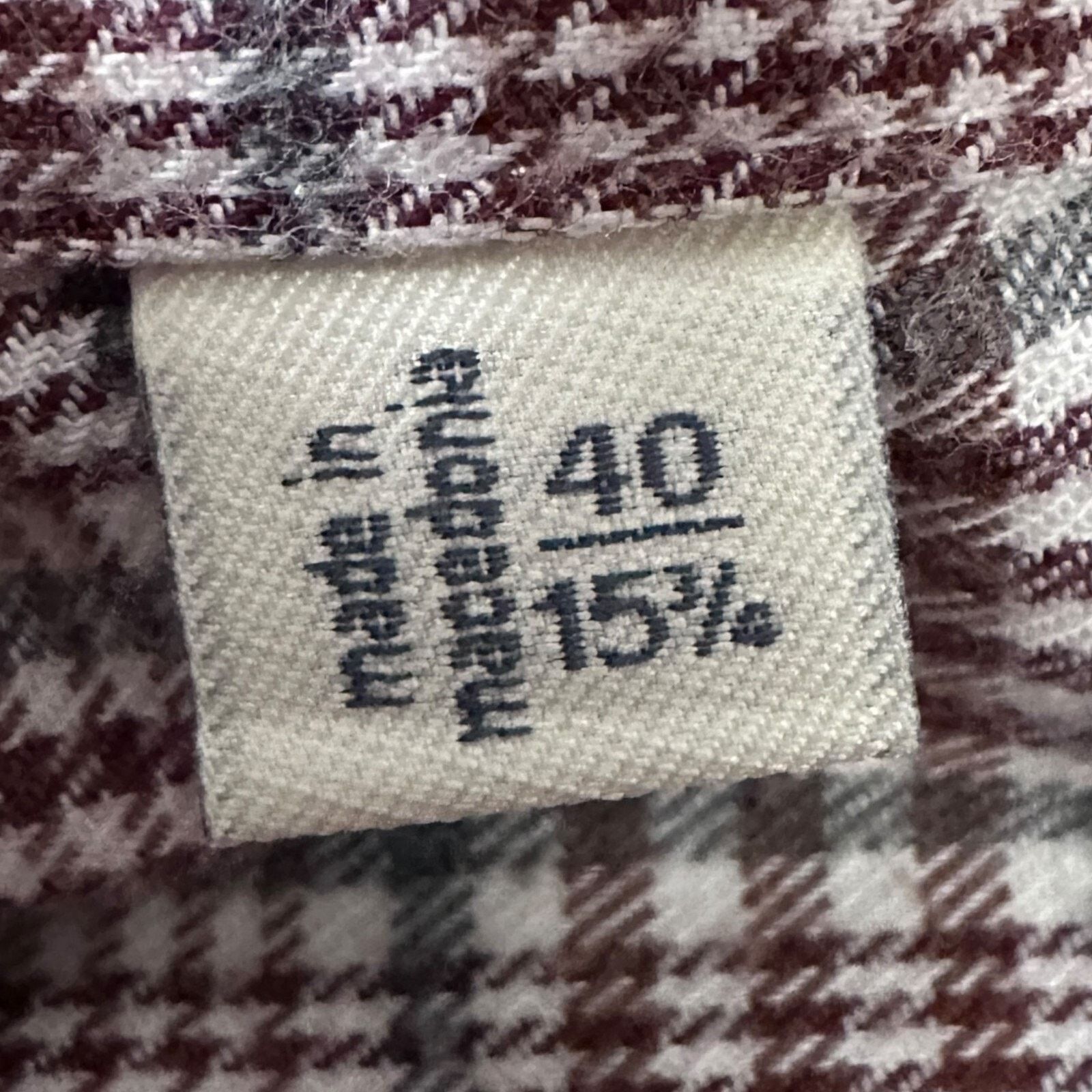 Suitsupply Suitsupply Dress Shirt Mens 15 3/4 Reddish Brown Check Size US M / EU 48-50 / 2 - 8 Thumbnail