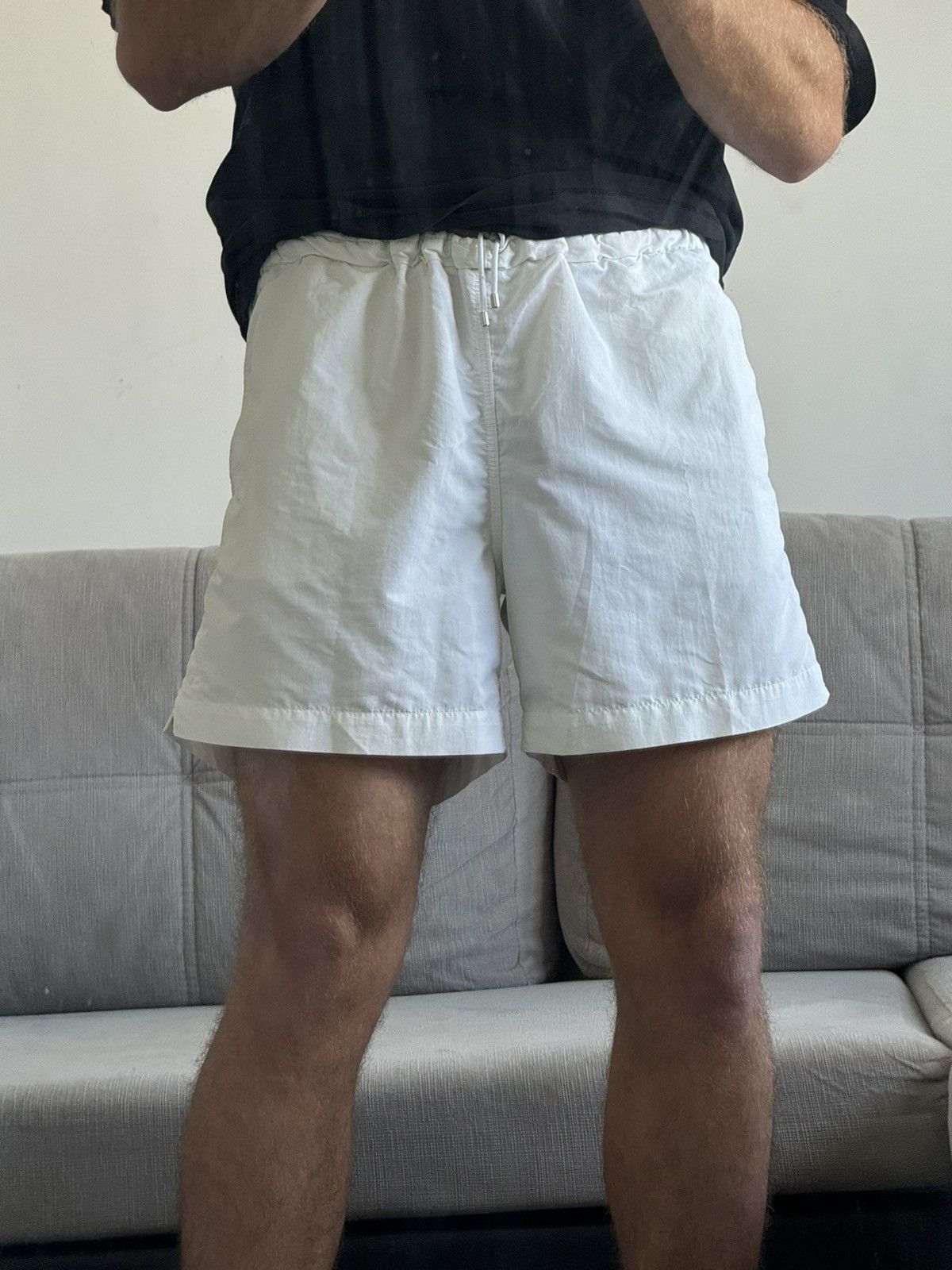 Hermes Hermes cream white swimwear shorts Size US 36 / EU 52 - 1 Thumbnail