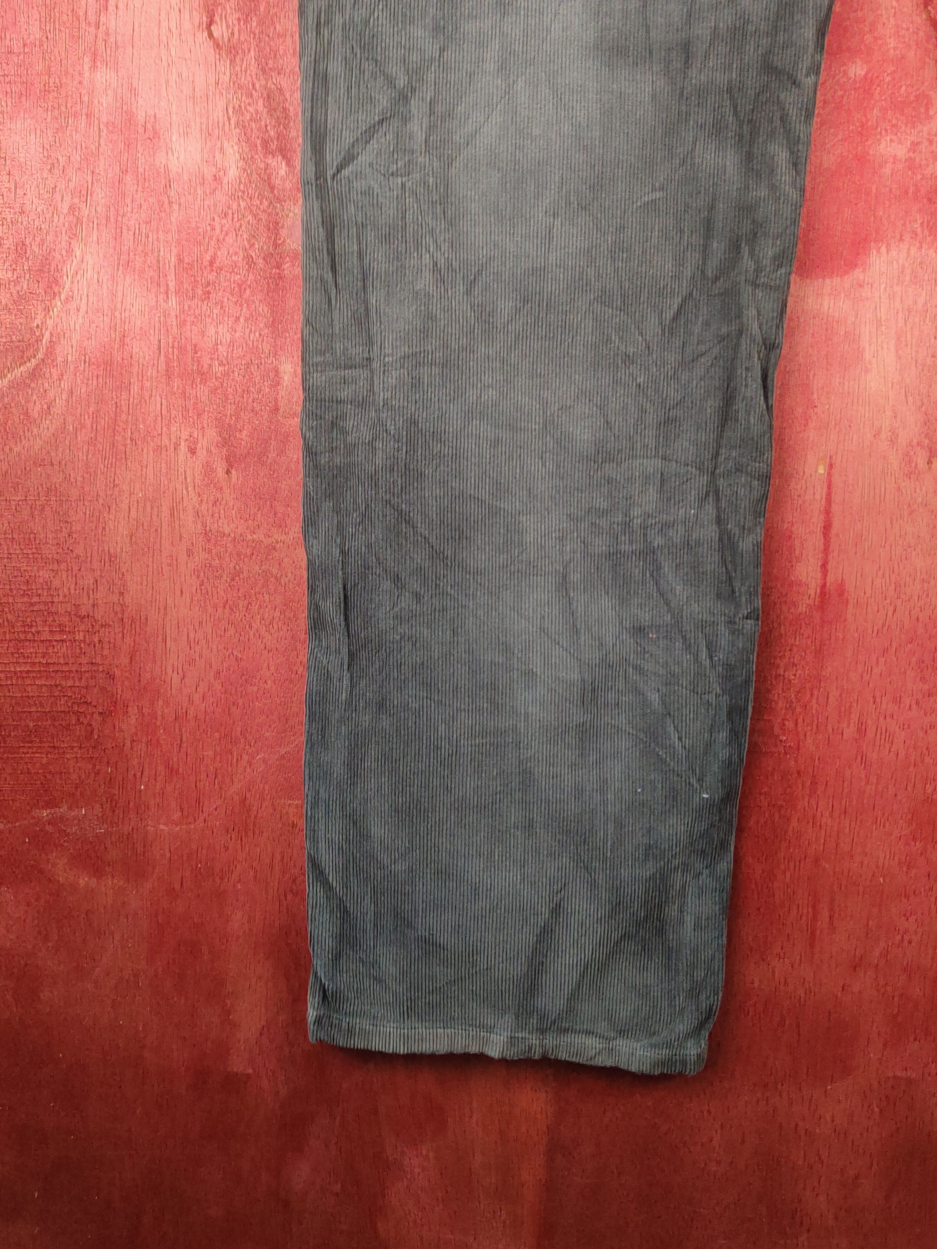 Japanese Brand Uniqlo Dark Gray Corduroy Pants #S2337 Size US 33 - 9 Thumbnail