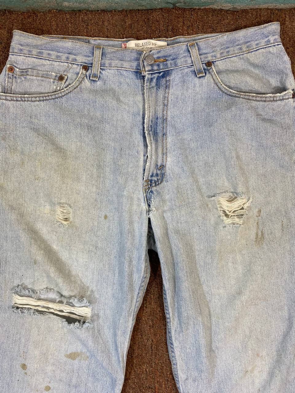 Levi's vintage levis 550 relaxed fit distressed denim Size US 36 / EU 52 - 7 Thumbnail