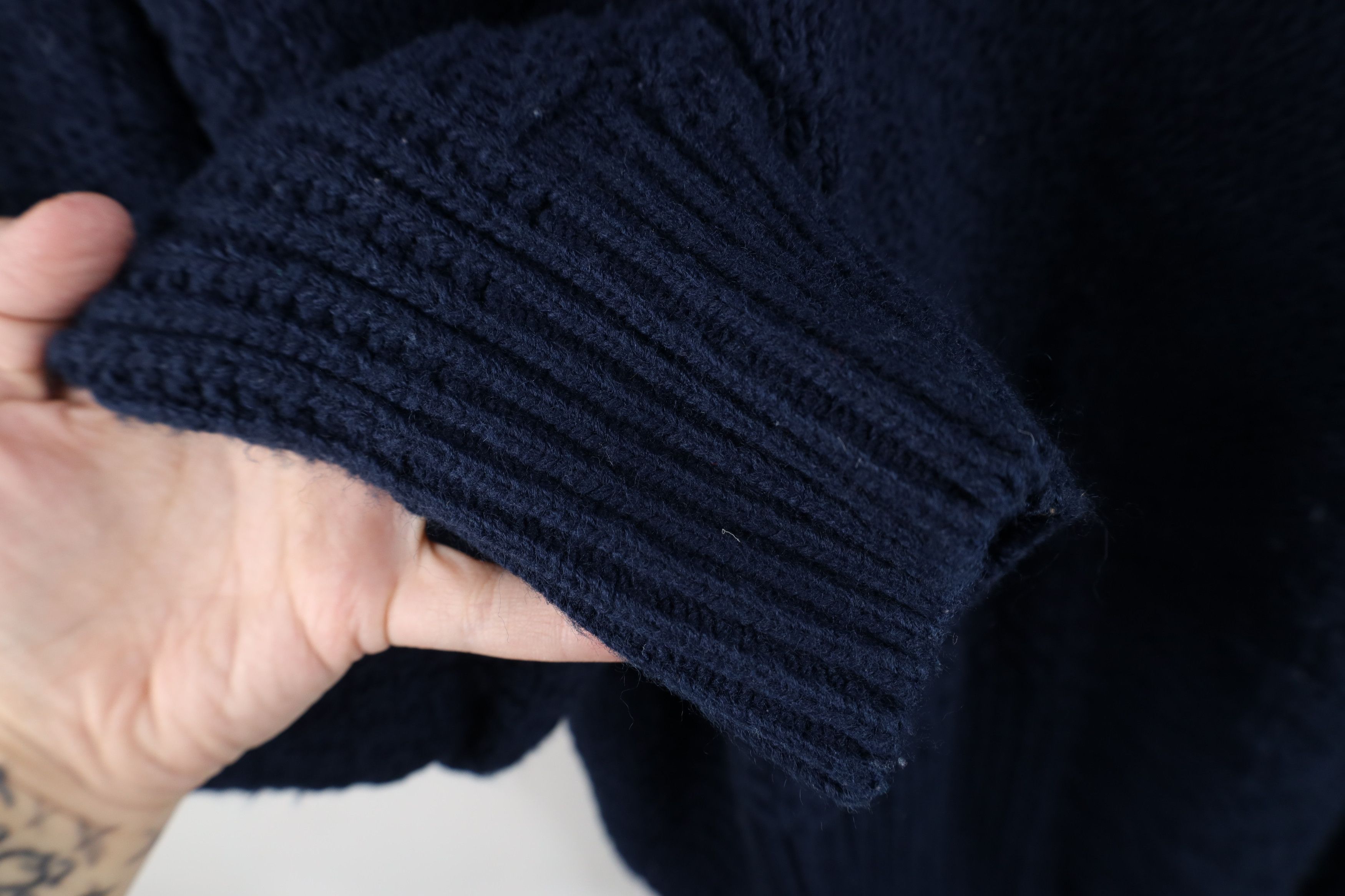 Vintage Vintage 90s Streetwear Ribbed Knit Crewneck Sweater USA Size US L / EU 52-54 / 3 - 5 Thumbnail