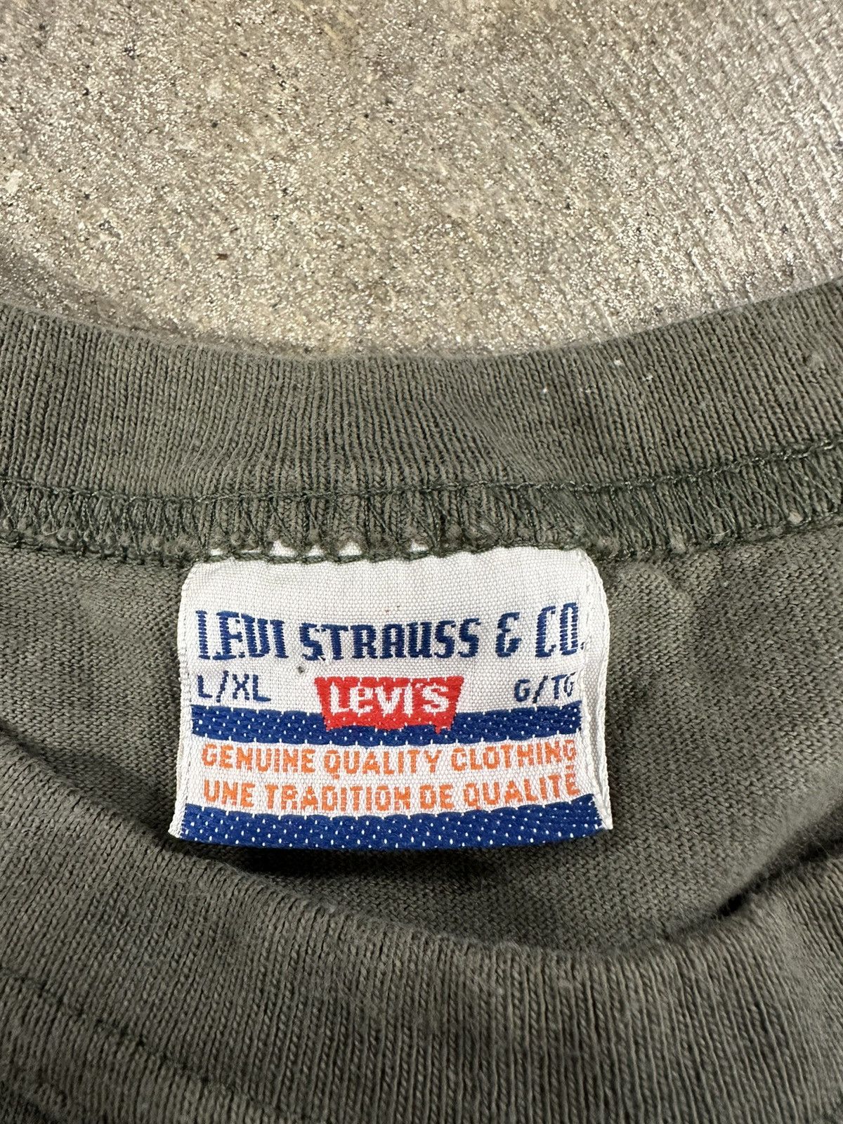 Levi's Vintage 90s Levi’s Riveted Blue Jeans T-Shirt L/XL Size US L / EU 52-54 / 3 - 11 Thumbnail