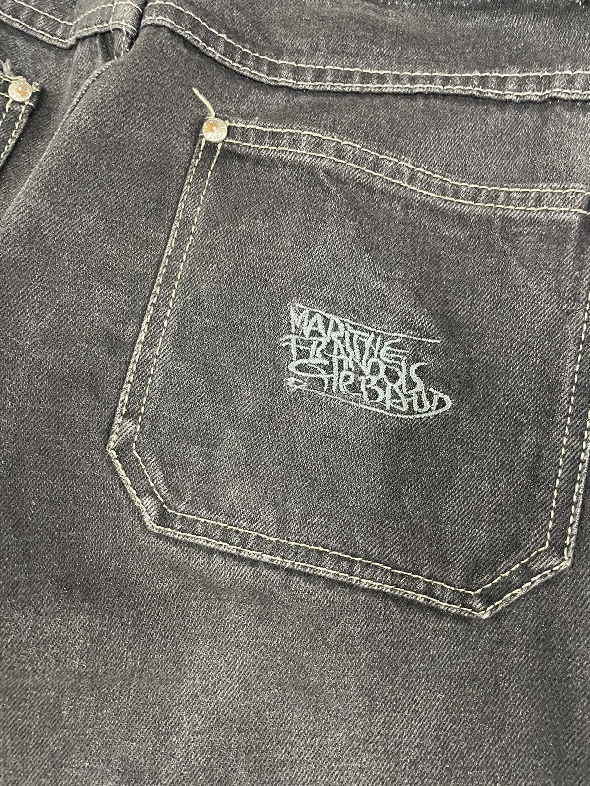 Marithe + Francois Girbaud Vintage MF Girbaud Baggy Jeans Embroidery Logo Size US 31 - 6 Thumbnail