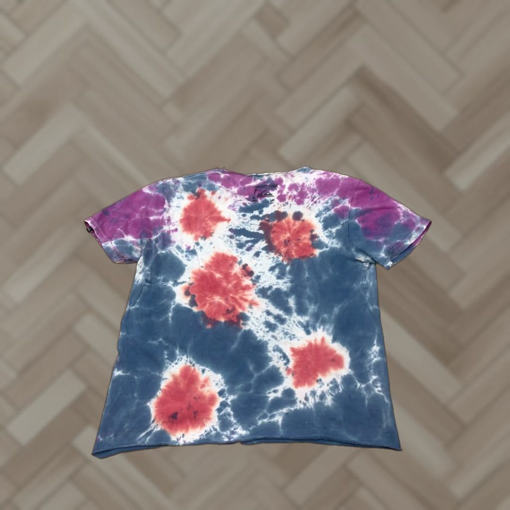 Quiksilver Womens Quiksilver T Shirt Short Sleeve Multicolor Beach S Surf Tie Dye Size S / US 4 / IT 40 - 1 Thumbnail