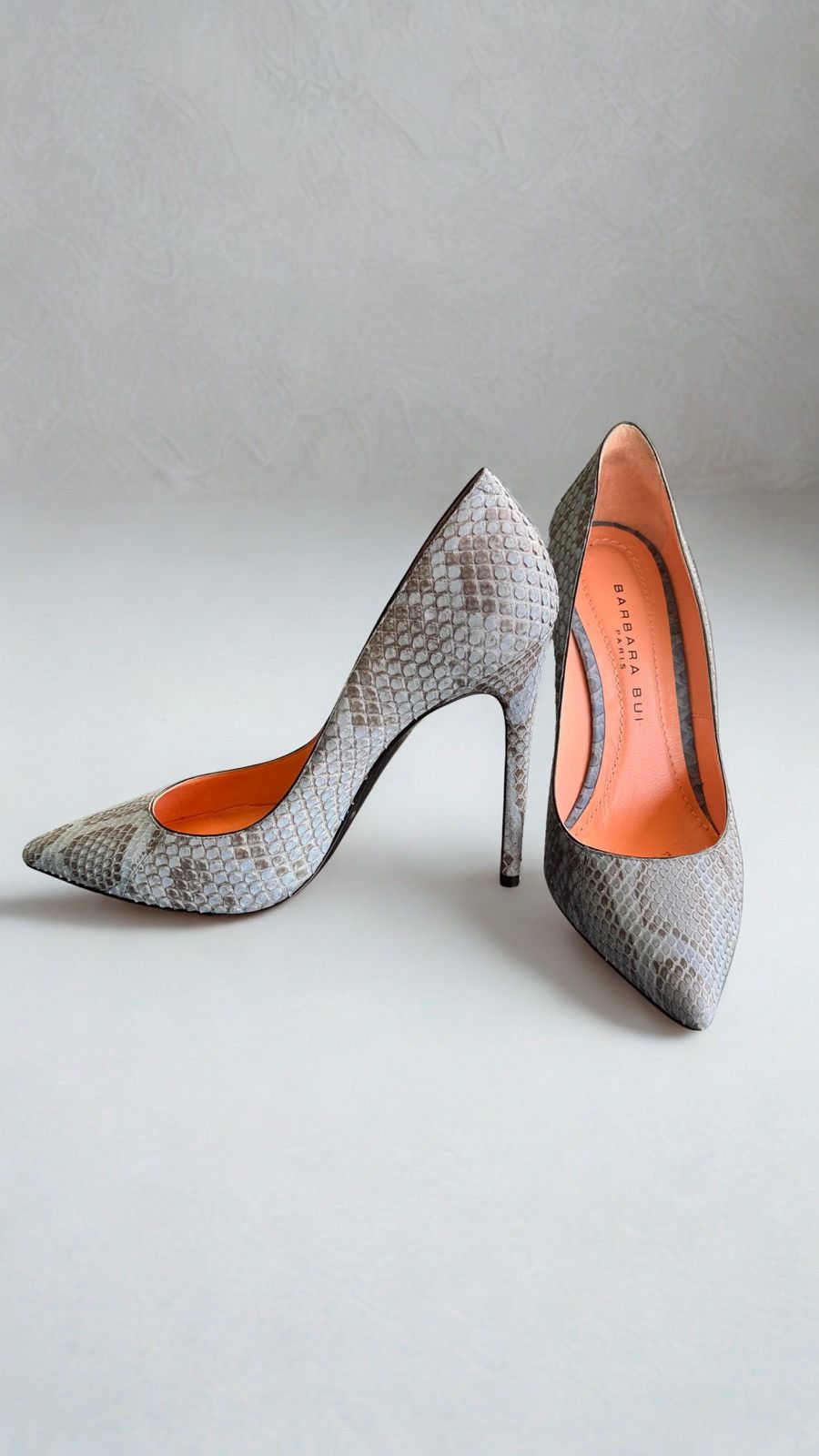 Barbara Bui Barbara Bui Archival Italian Python Heels EU38 / UK5 Size US 8 / IT 38 - 1 Thumbnail