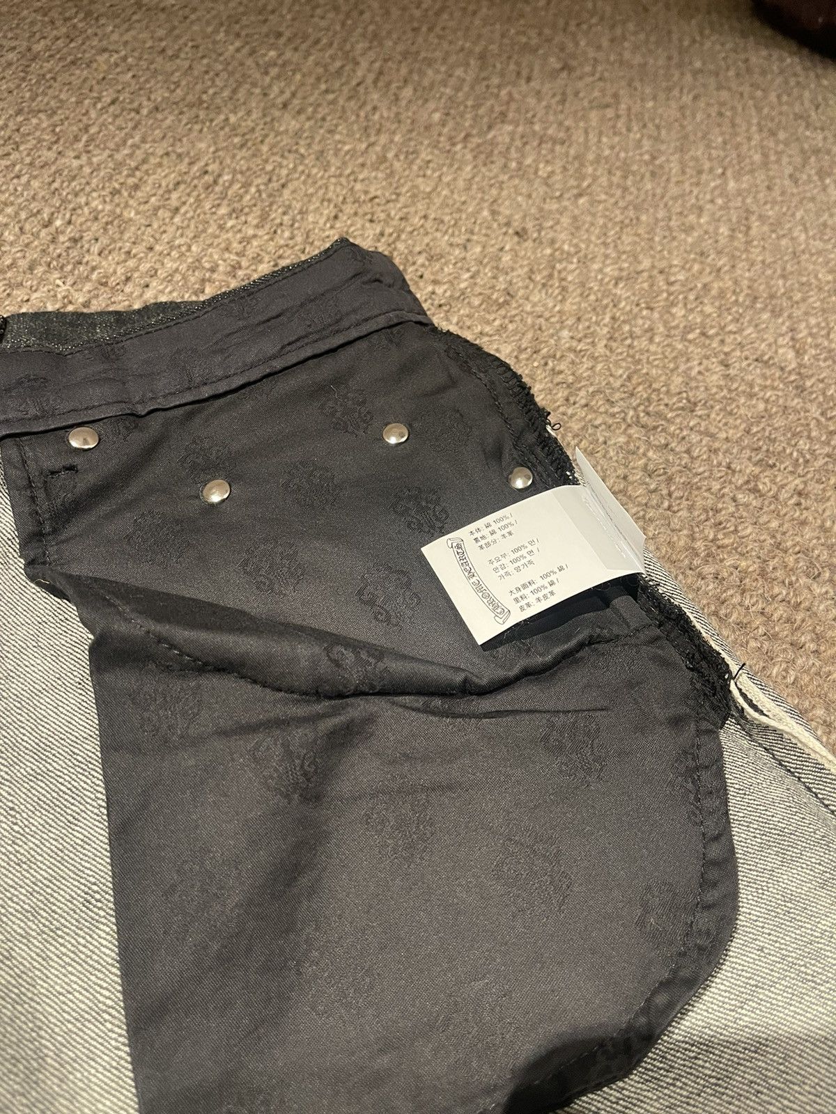 Chrome Hearts Chrome Hearts Exclusive Star Patch Fleur Knees Denim Jeans Size US 32 / EU 48 - 19 Thumbnail