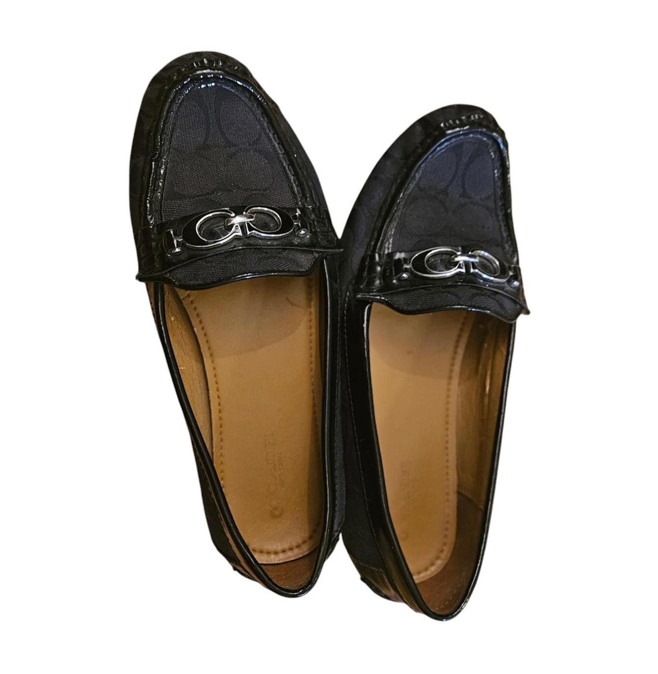 Coach Coach New York Black Signature Print Fortunata Loafer SZ 8B Size US 8 / IT 38 - 1 Thumbnail