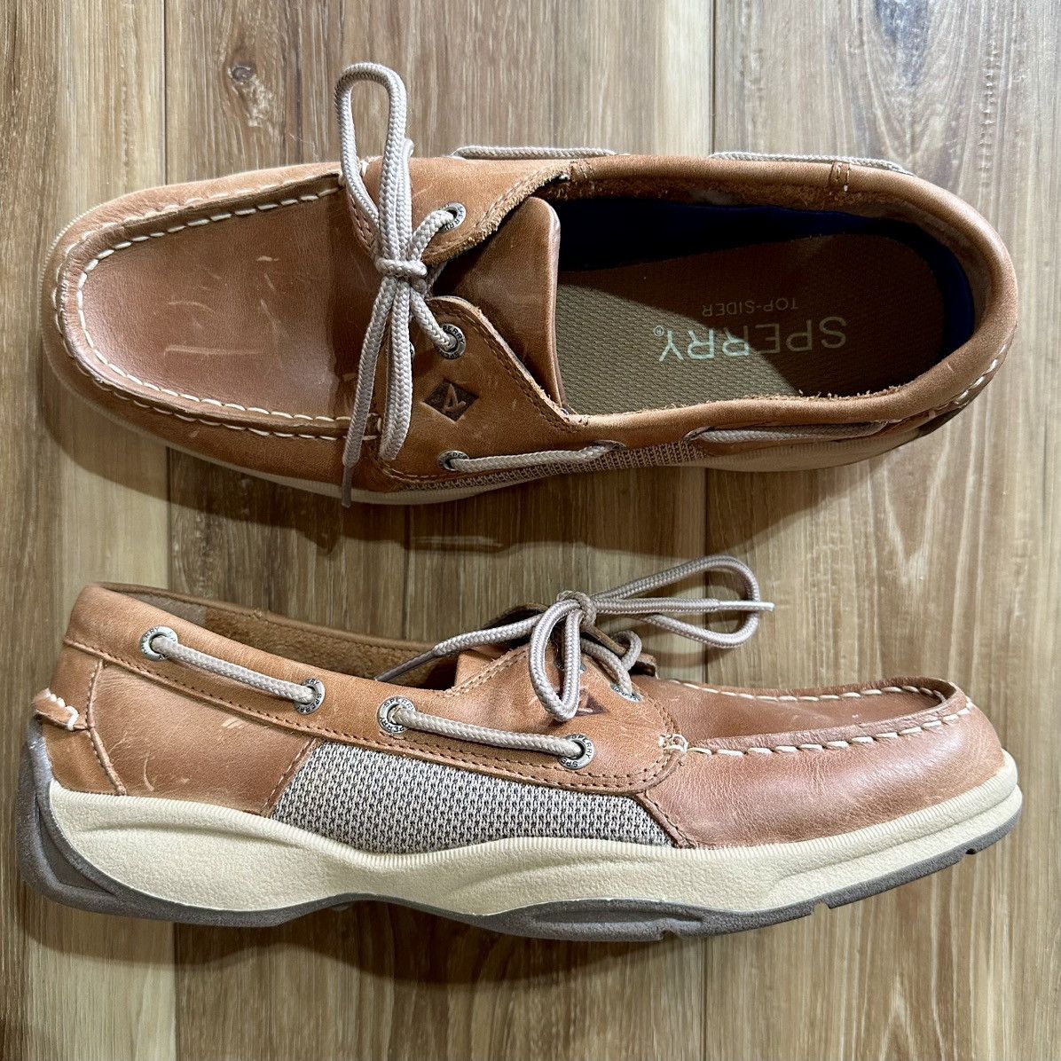 Sperry Sperry Top-Sider Intrepid 2 Eye Boat Shoe, Dark Tan, Size 9 Size US 9 / EU 42 - 1 Thumbnail
