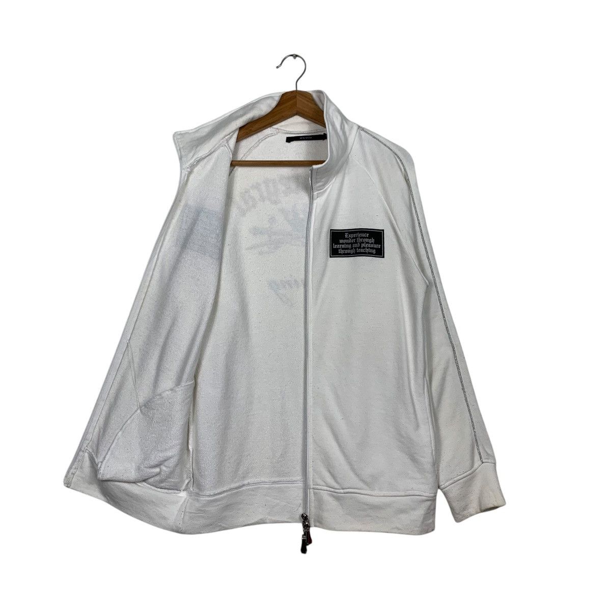 Japanese Brand METAL SYSTEM The Integral Big Logo White Sweater #1599-C71 Size US L / EU 52-54 / 3 - 11 Thumbnail
