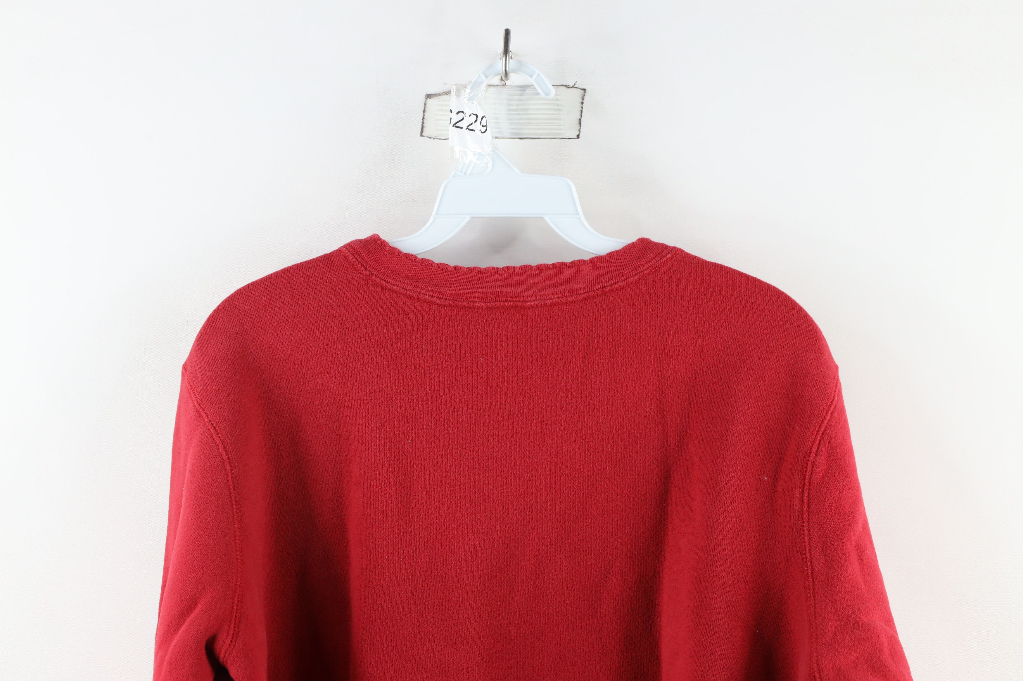 Vintage Vintage 90s Streetwear Grandma Cat Kitten Sweatshirt Red Size L / US 10 / IT 46 - 7 Thumbnail