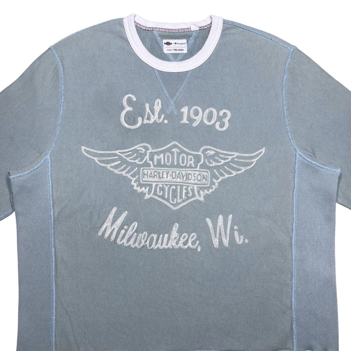 Champion × Todd Snyder Champion Todd Snyder Harley Davidson Milwaukee Sweatshirt Size US XL / EU 56 / 4 - 4 Thumbnail
