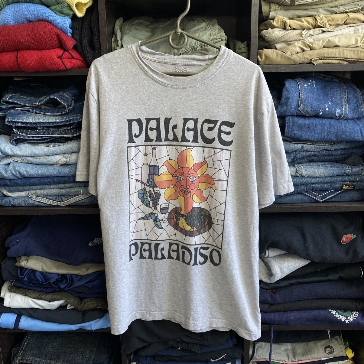 Palace Luxury Palace Paladiso Big Graphic Logo y2k opium tee Size US L / EU 52-54 / 3 - 1 Thumbnail