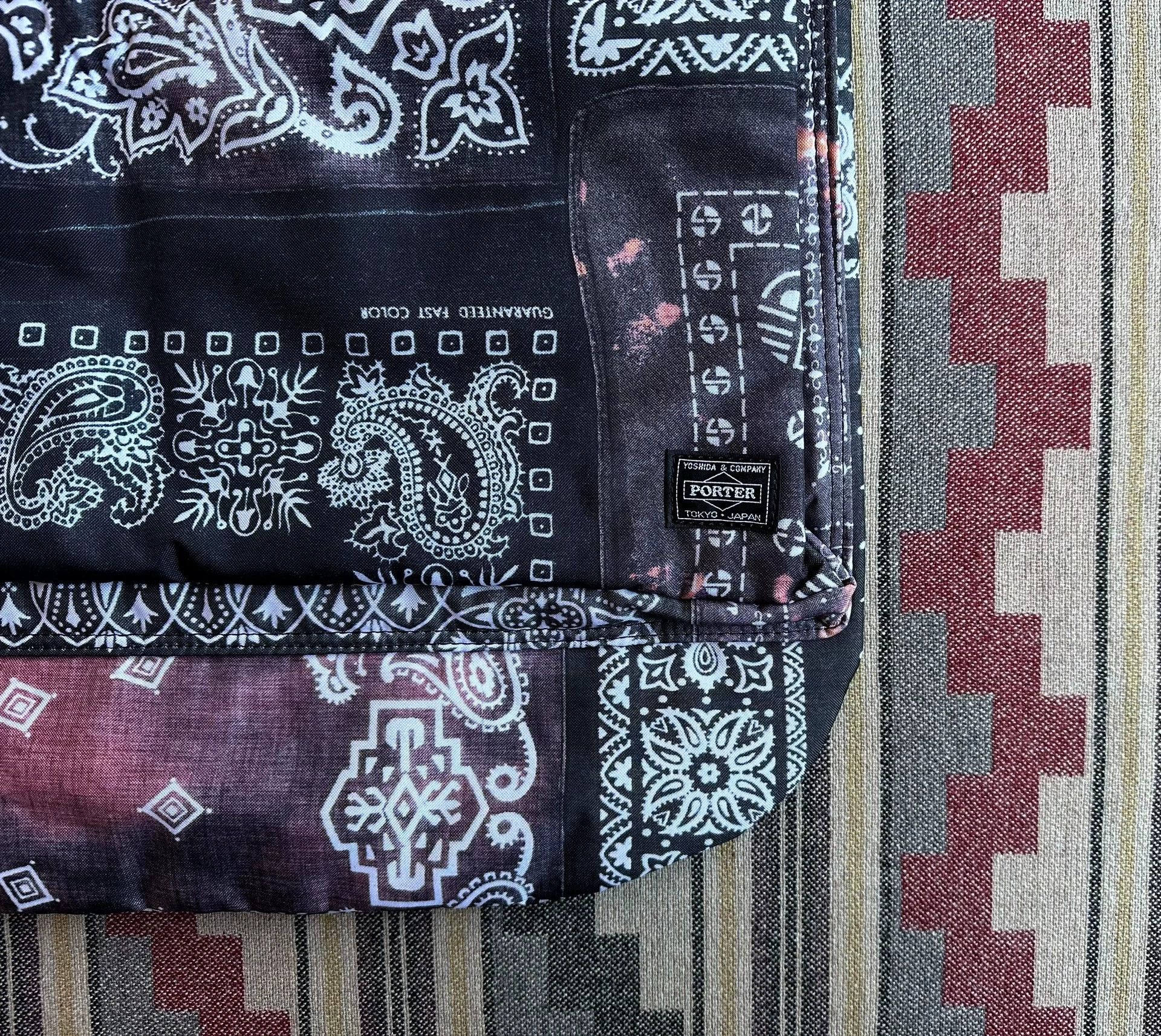 Neighborhood Neighborhood x Porter-Yoshida Black Cashew Print Tote Size ONE SIZE - 3 Thumbnail