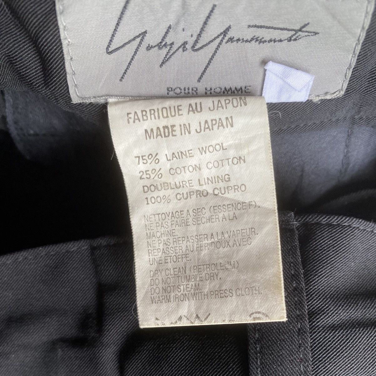 Yohji Yamamoto AW07 Wool Gabardine Front Pocket Pants Size US 34 / EU 50 - 8 Thumbnail