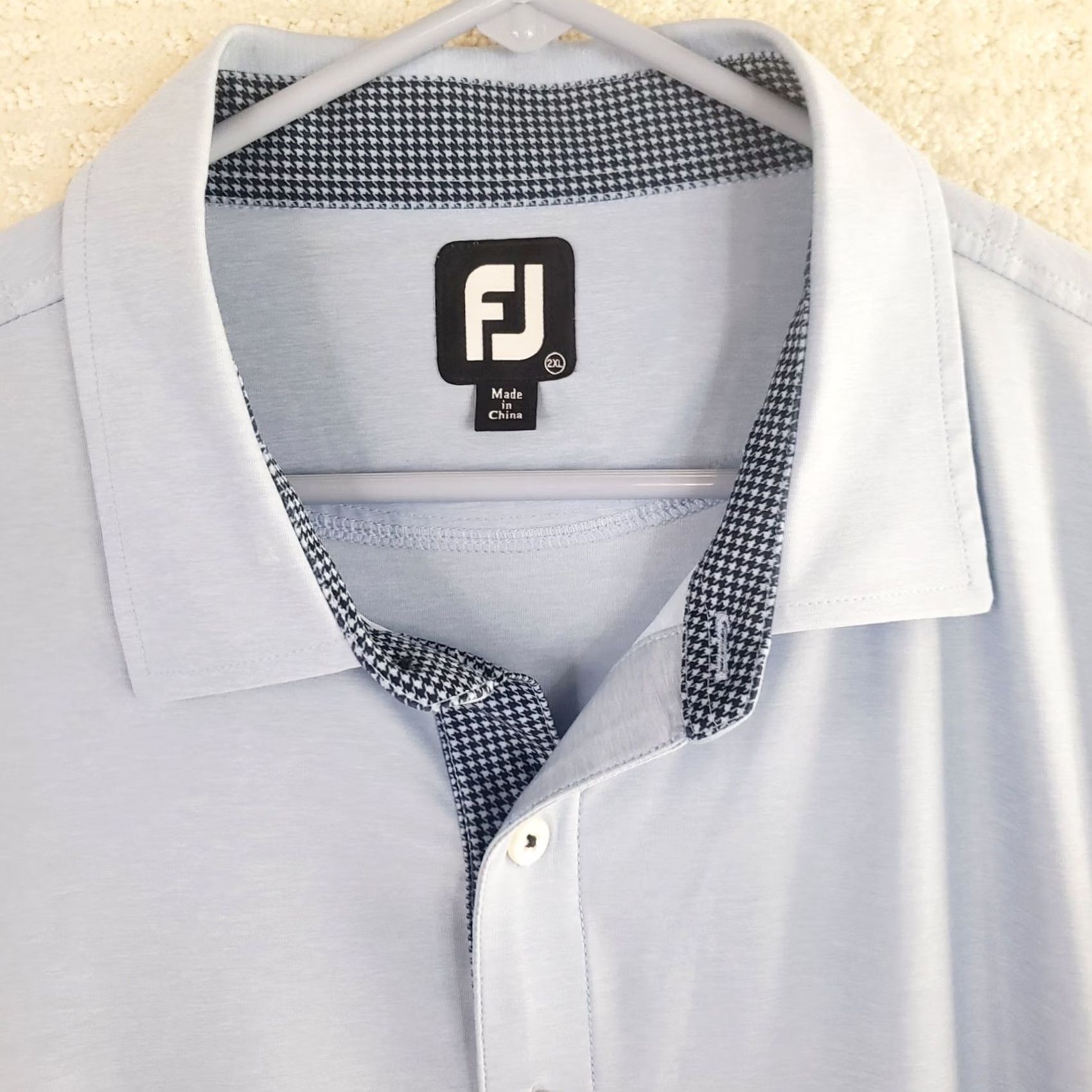 Footjoy FootJoy Polo Shirt Mens 2XL Blue Golf Performance Excellent! Size US XXL / EU 58 / 5 - 4 Thumbnail
