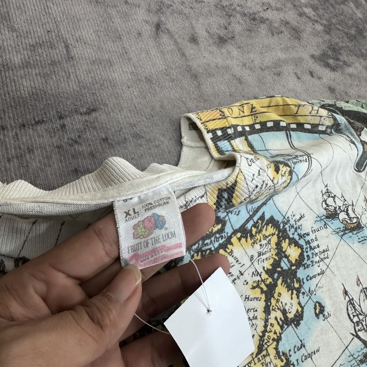 Fruit Of The Loom Vintage atlas fotl 90s Size US XXL / EU 58 / 5 - 3 Thumbnail