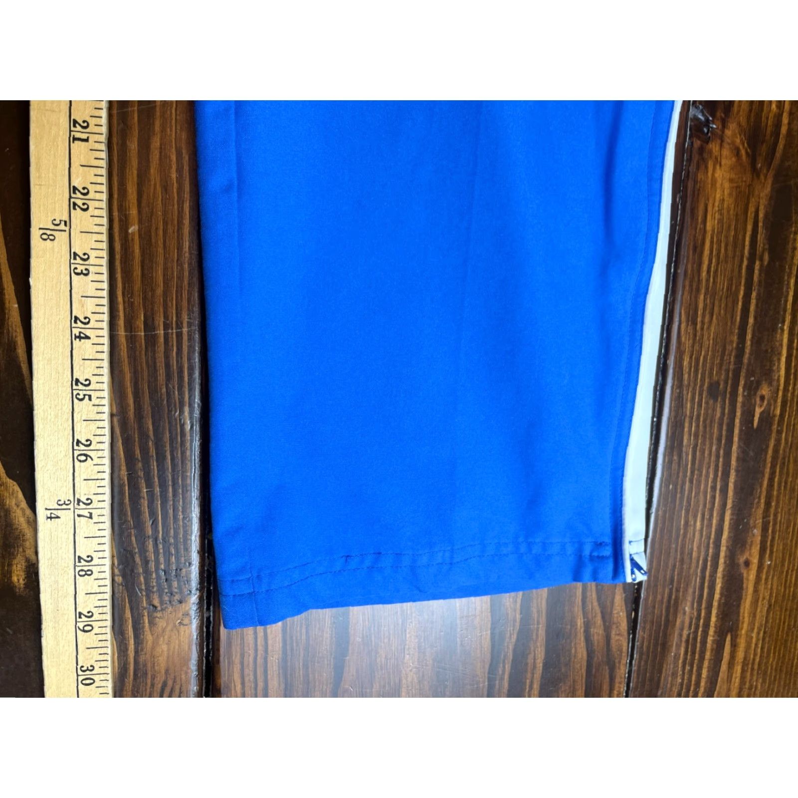 Reebok Reebok Pants Men's Large Blue Windpants Side Zip Ankle Pants Windbreaker Ankle Zip Size US 33 - 7 Thumbnail