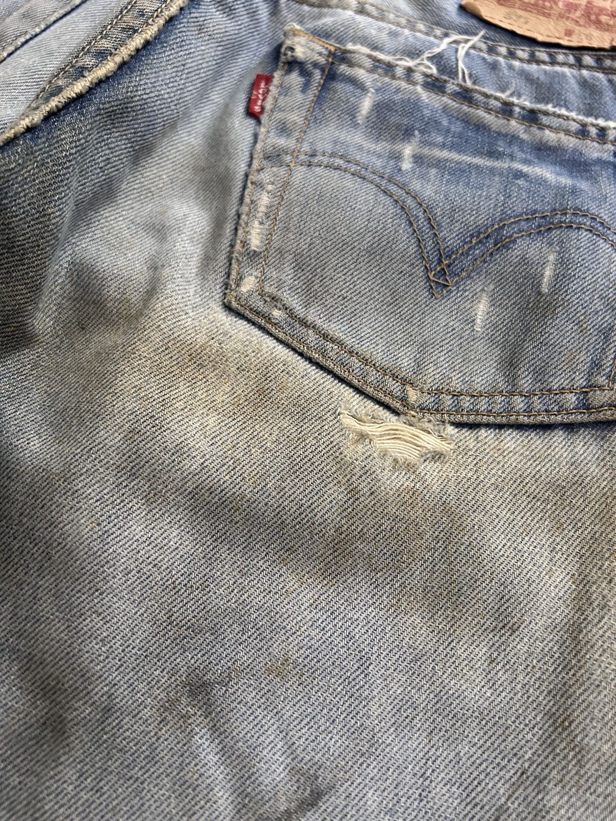 Levi's × Levi's Vintage Clothing × Vintage Vintage LEVI STRAUSS & CO 577 Trashed Distressed Denim Size US 28 / EU 44 - 13 Thumbnail