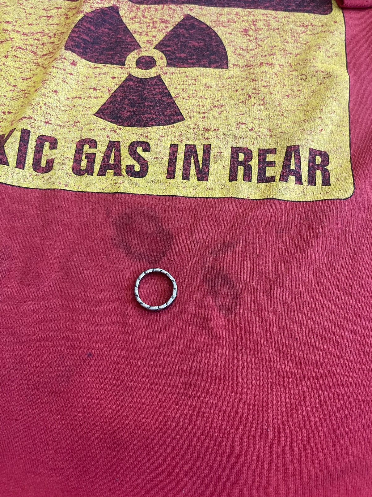Vintage Vintage Danger Toxic Gas In Rear 90s T Shirt XL Size US XL / EU 56 / 4 - 6 Thumbnail